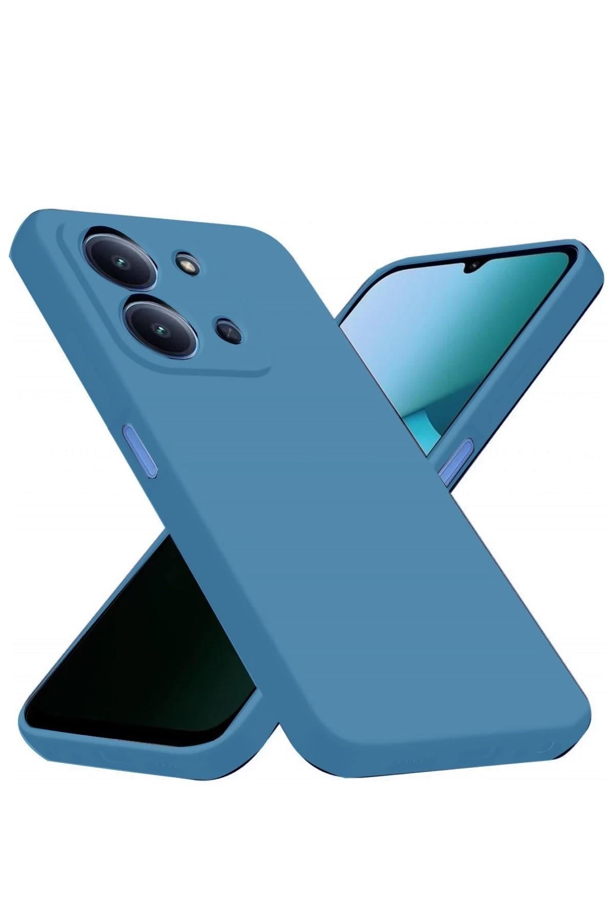 Mey İthalat®   Redmi 15C 4G Nano içi Kadife Silikon - Mavi