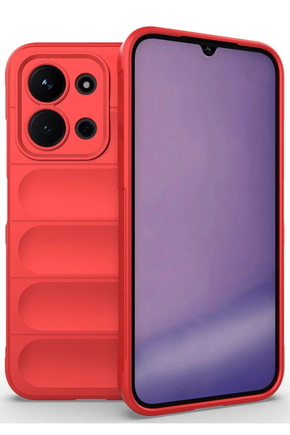 Mey İthalat®   Redmi 15C 4G Optimum Silikon - Kırmızı