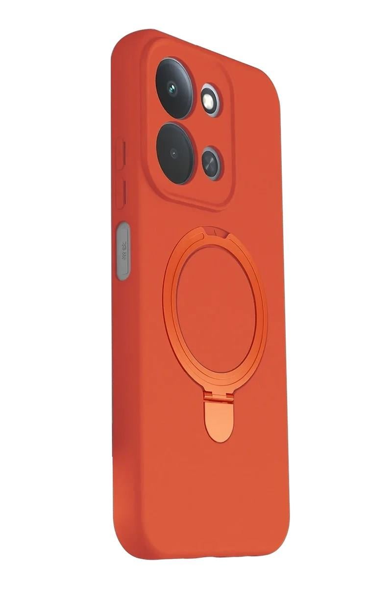 Mey İthalat®   Redmi 15C 4G Regal Magsafe Standlı Kapak - Turuncu