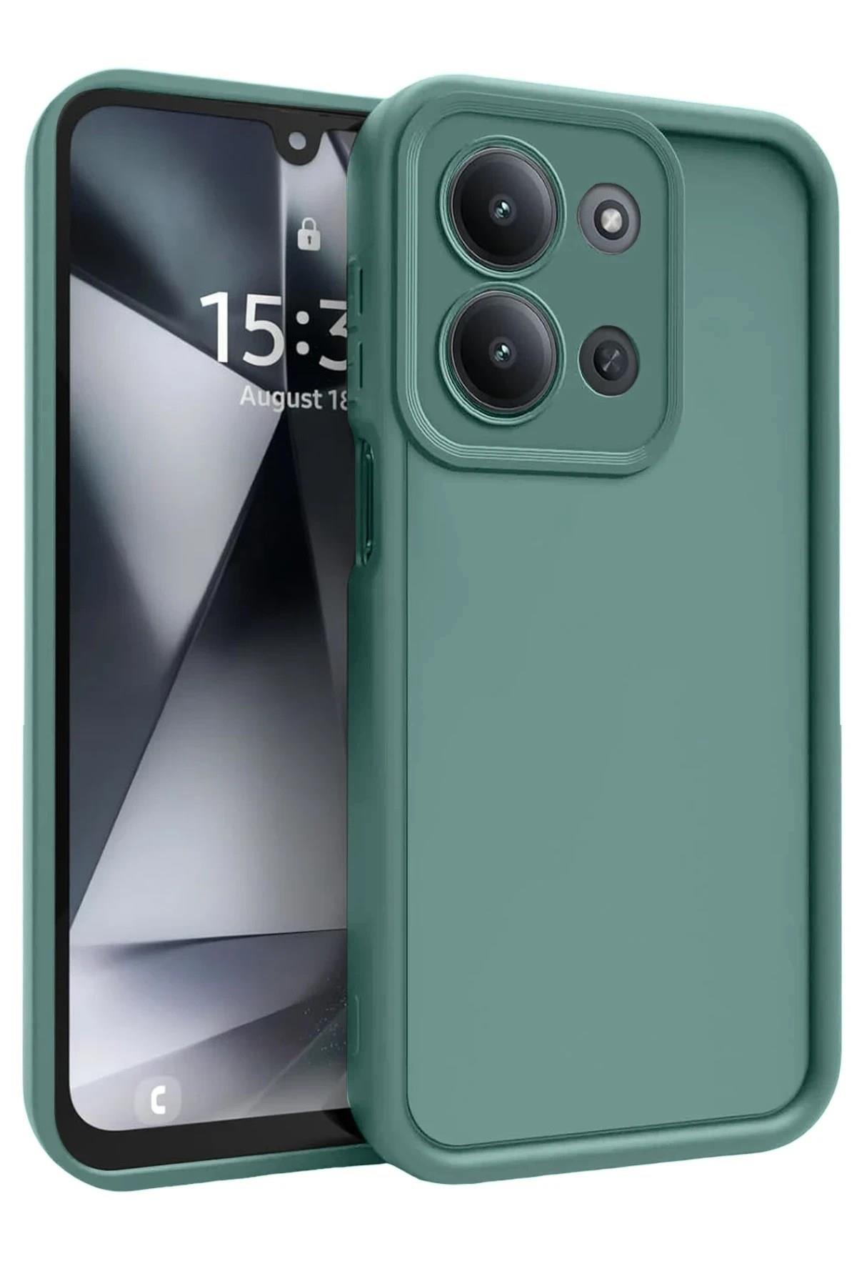 Mey İthalat®   Redmi 15C 4G Viera Silikon - Koyu Yeşil