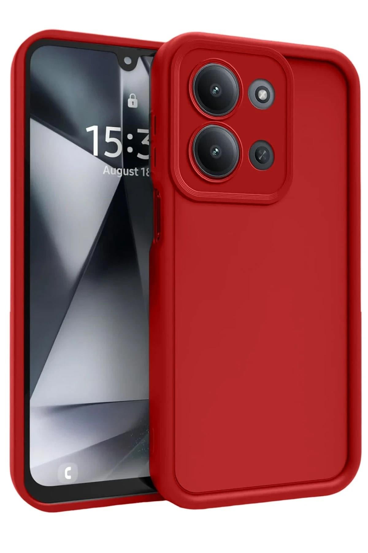 Mey İthalat®   Redmi 15C 4G Viera Silikon - Kırmızı