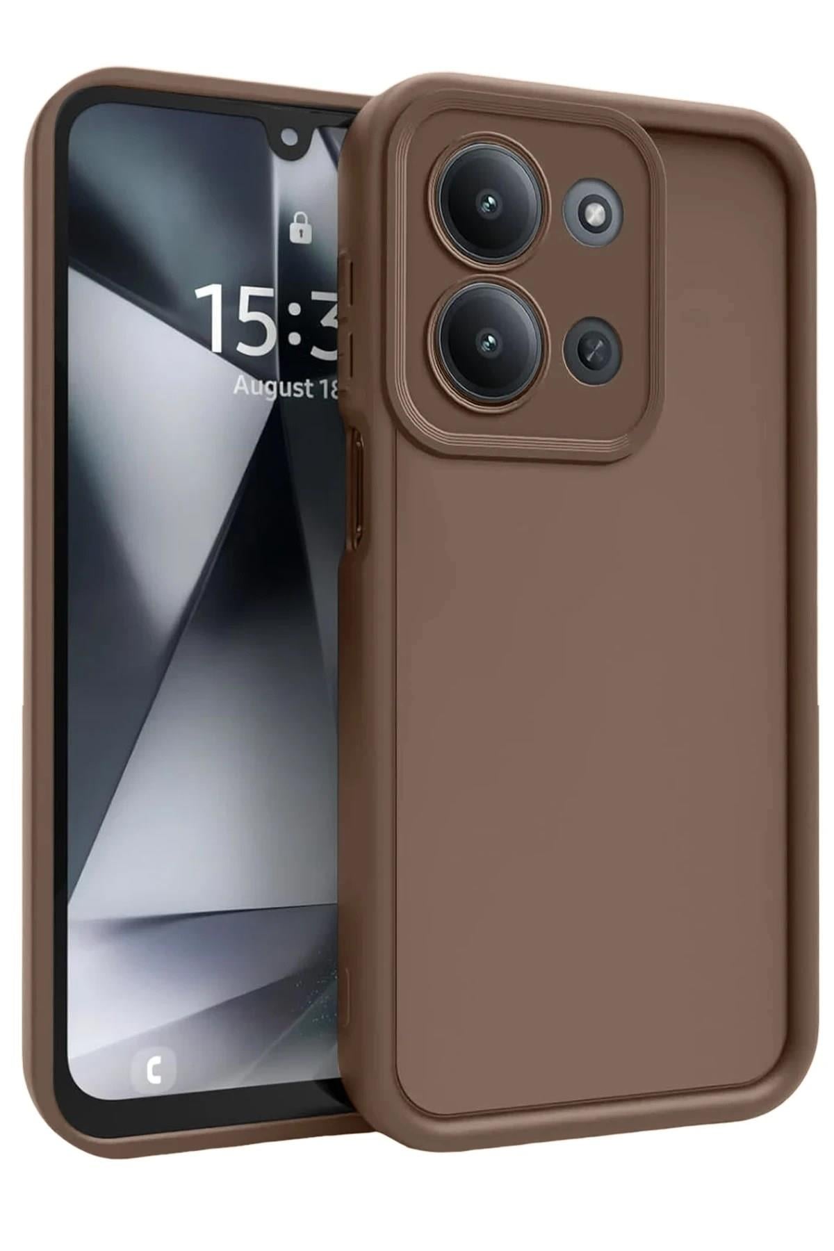 Mey İthalat®   Redmi 15C 4G Viera Silikon - Kahverengi
