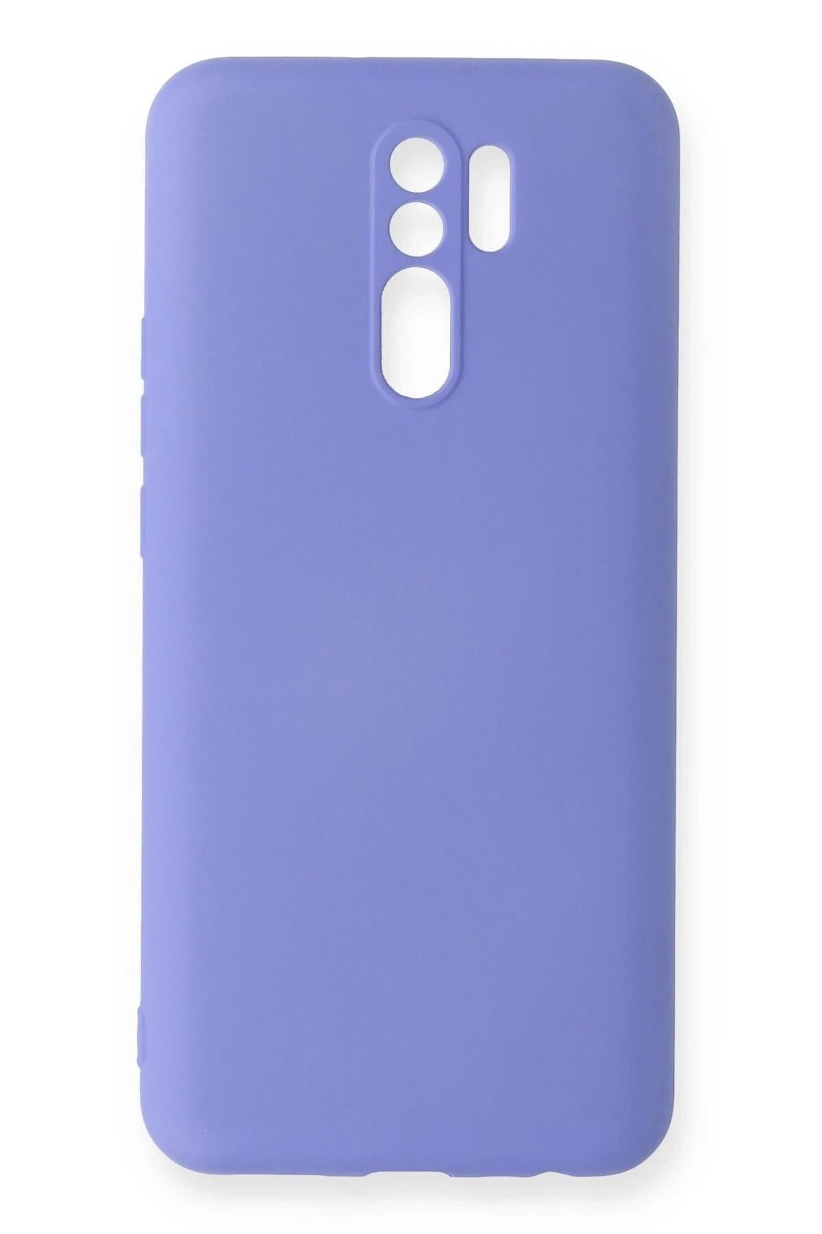 Mey İthalat®   Redmi 9 Kılıf Nano içi Kadife Silikon - Lila