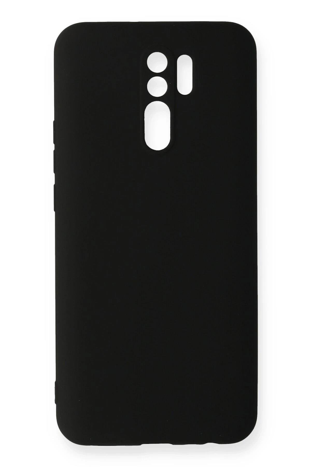 Mey İthalat®   Redmi 9 Kılıf Nano içi Kadife Silikon - Siyah