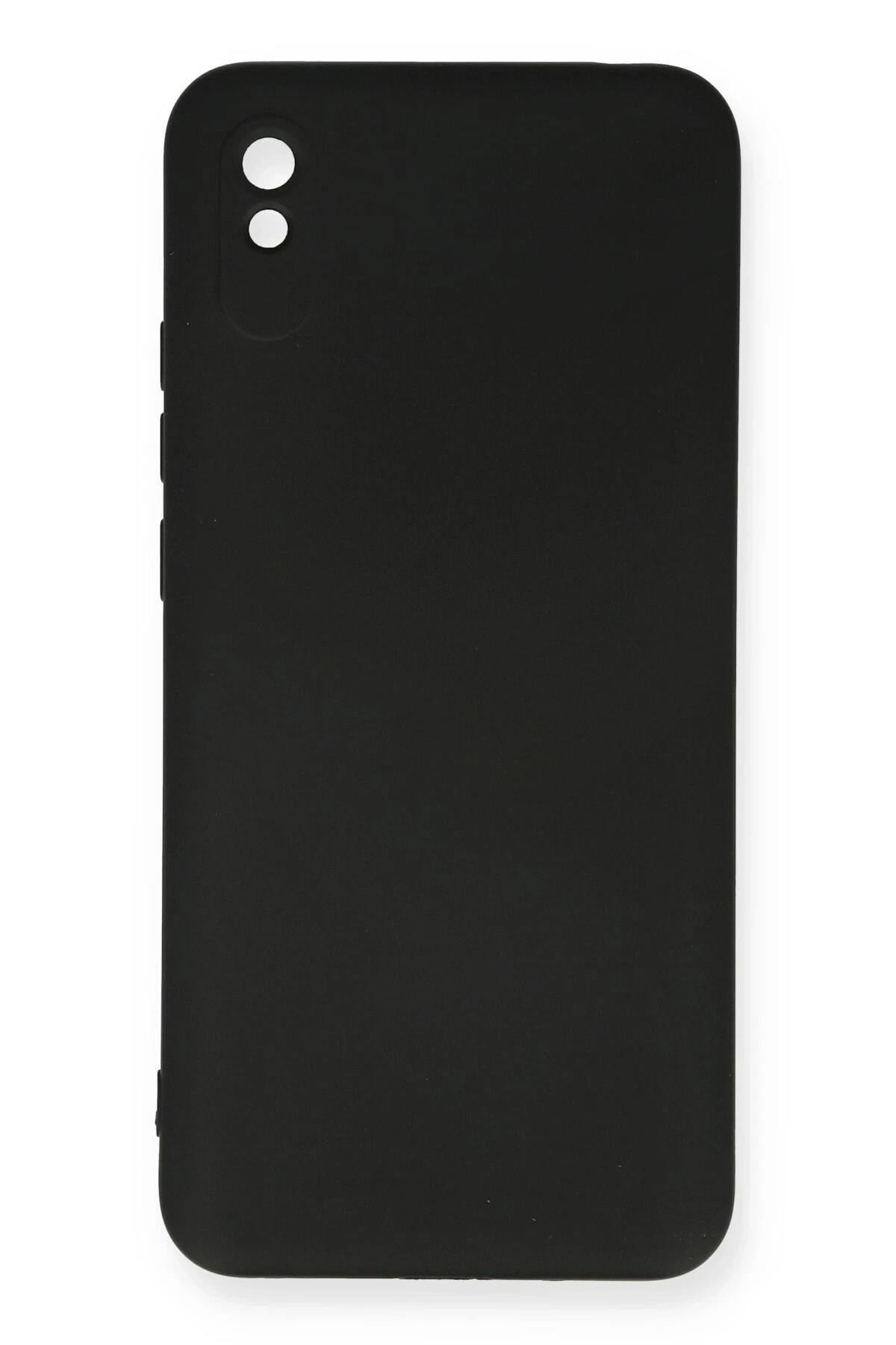 Mey İthalat®   Redmi 9A Kılıf Nano içi Kadife Silikon - Siyah