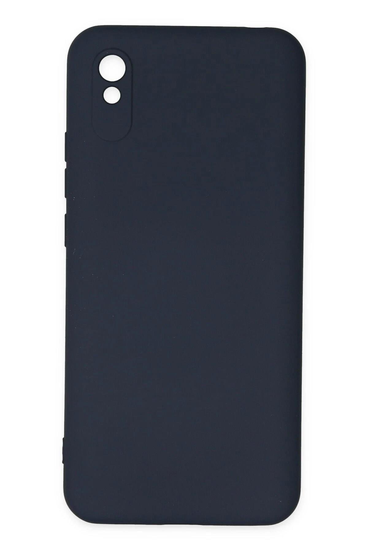 Mey İthalat®   Redmi 9A Kılıf Nano içi Kadife Silikon - Lacivert