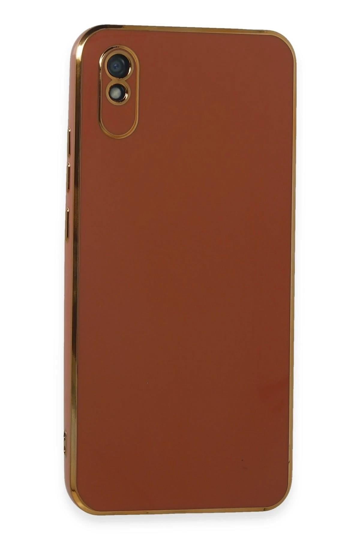 Mey İthalat®   Redmi 9A Kılıf Volet Silikon - Kırmızı