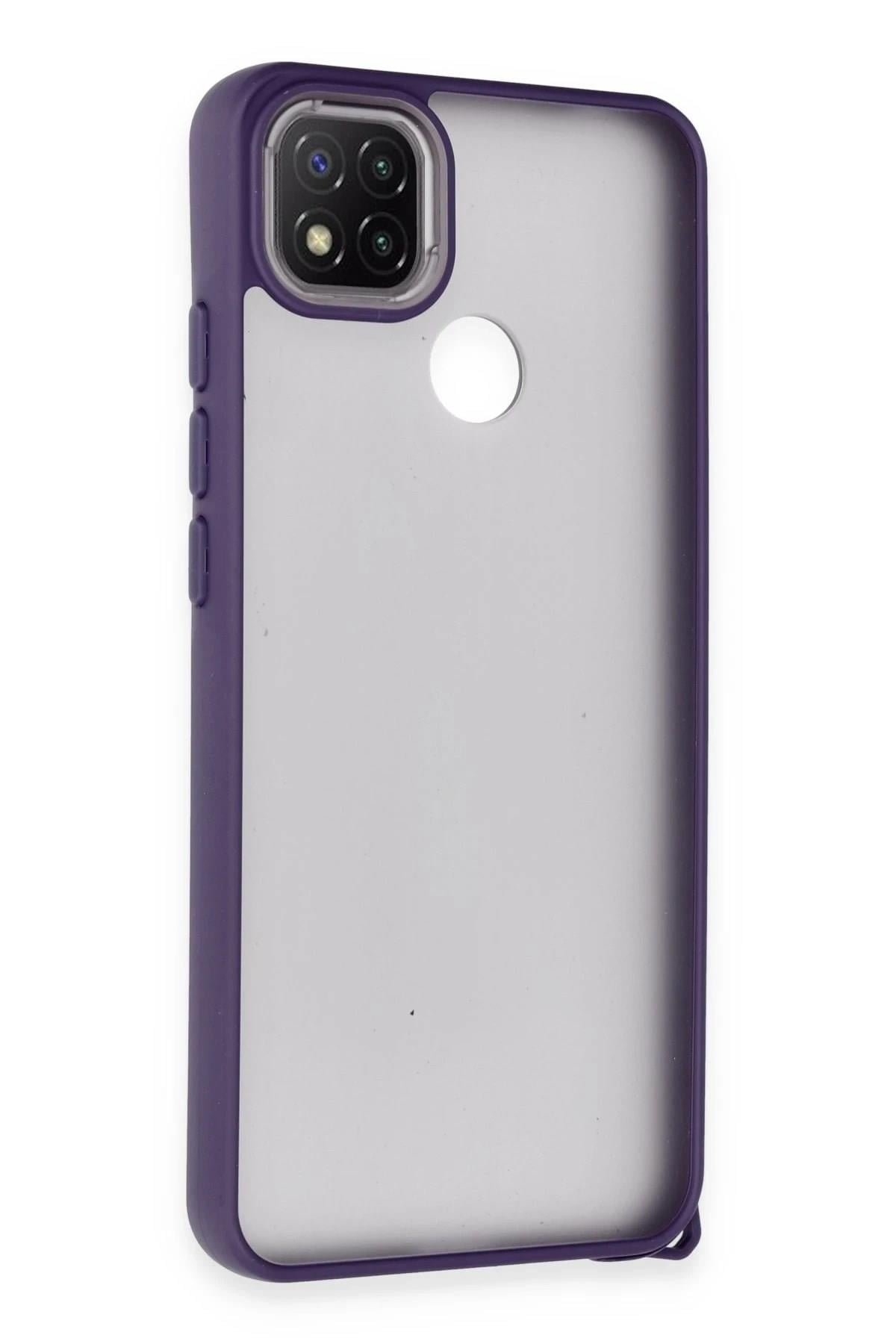 Mey İthalat®   Redmi 9C Kılıf Elegant Kapak - Derin Mor