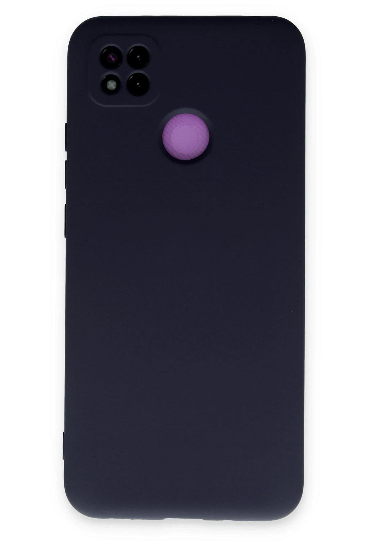 Mey İthalat®   Redmi 9C Kılıf Nano içi Kadife Silikon - Lacivert