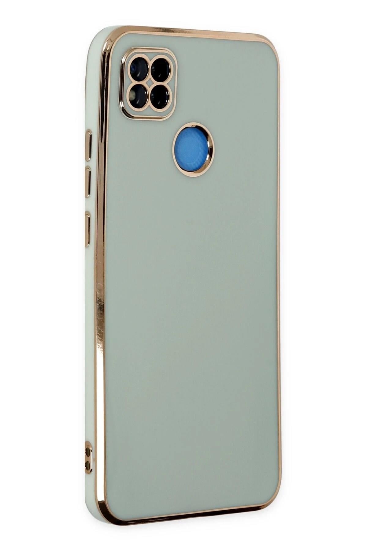 Mey İthalat®   Redmi 9C Kılıf Volet Silikon - Açık Yeşil