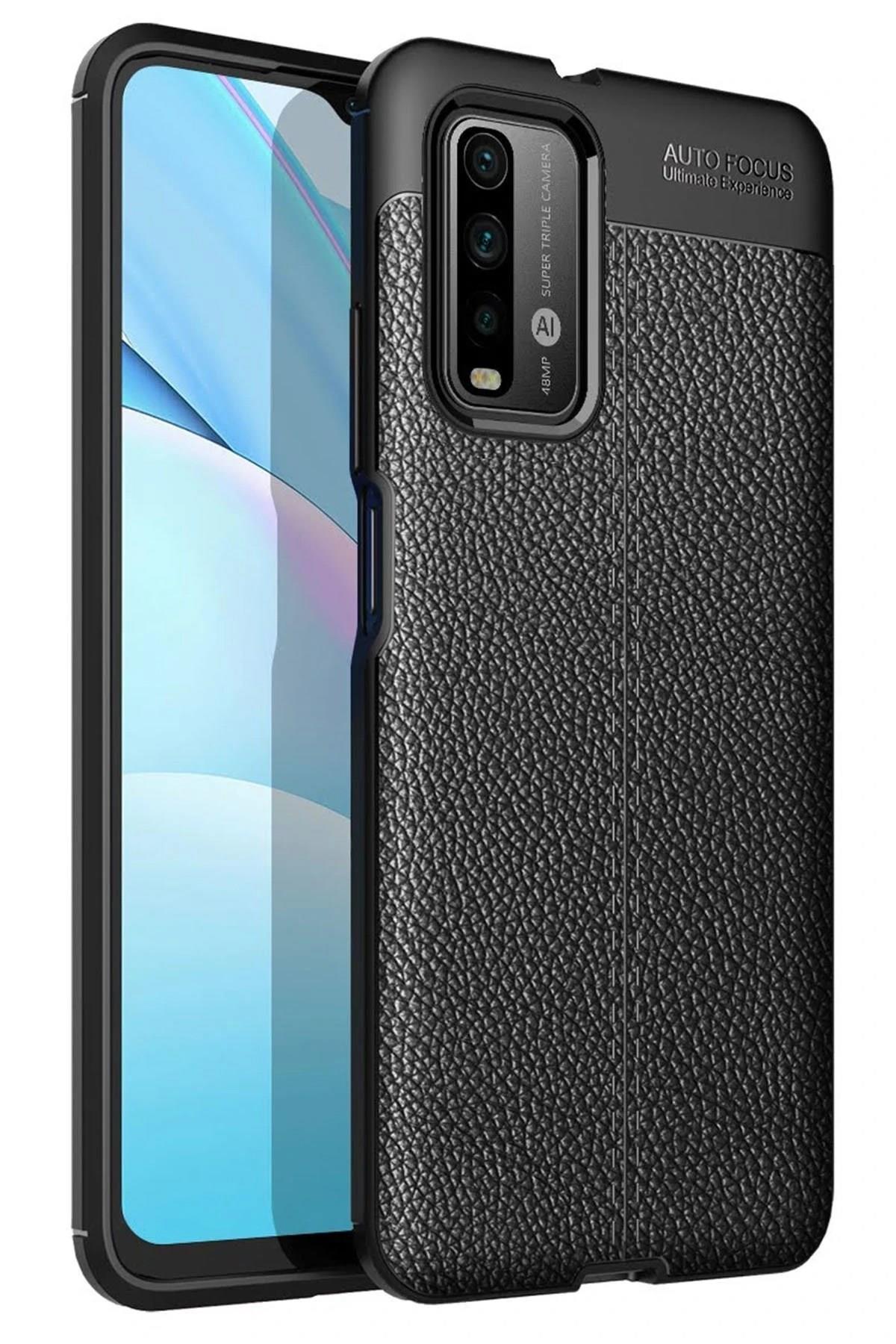 Mey İthalat®   Redmi 9T Kılıf Auto Focus Kapak - Siyah