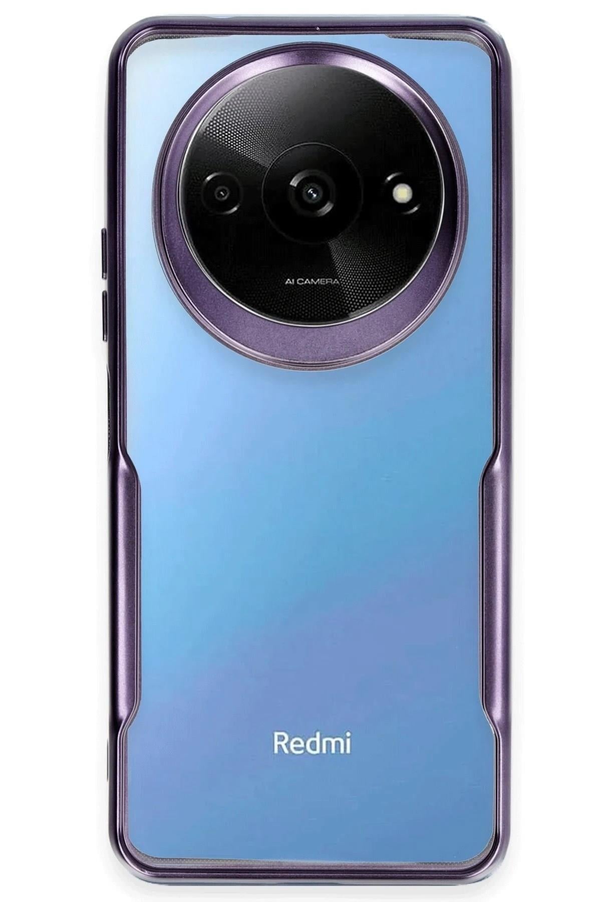 Mey İthalat®   Redmi A3 4G Kılıf Boyi Silikon Kapak - Derin Mor
