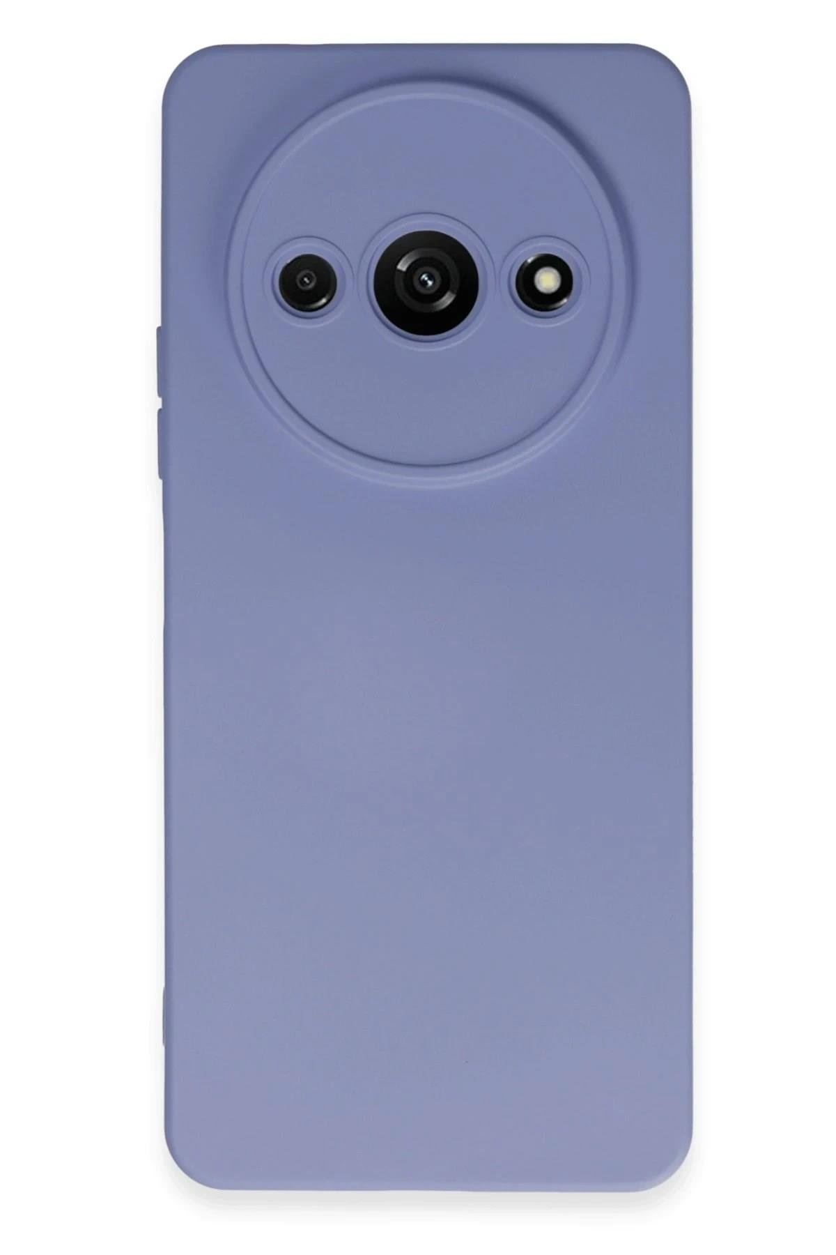 Mey İthalat®   Redmi A3 4G Kılıf Nano içi Kadife Silikon - Lila