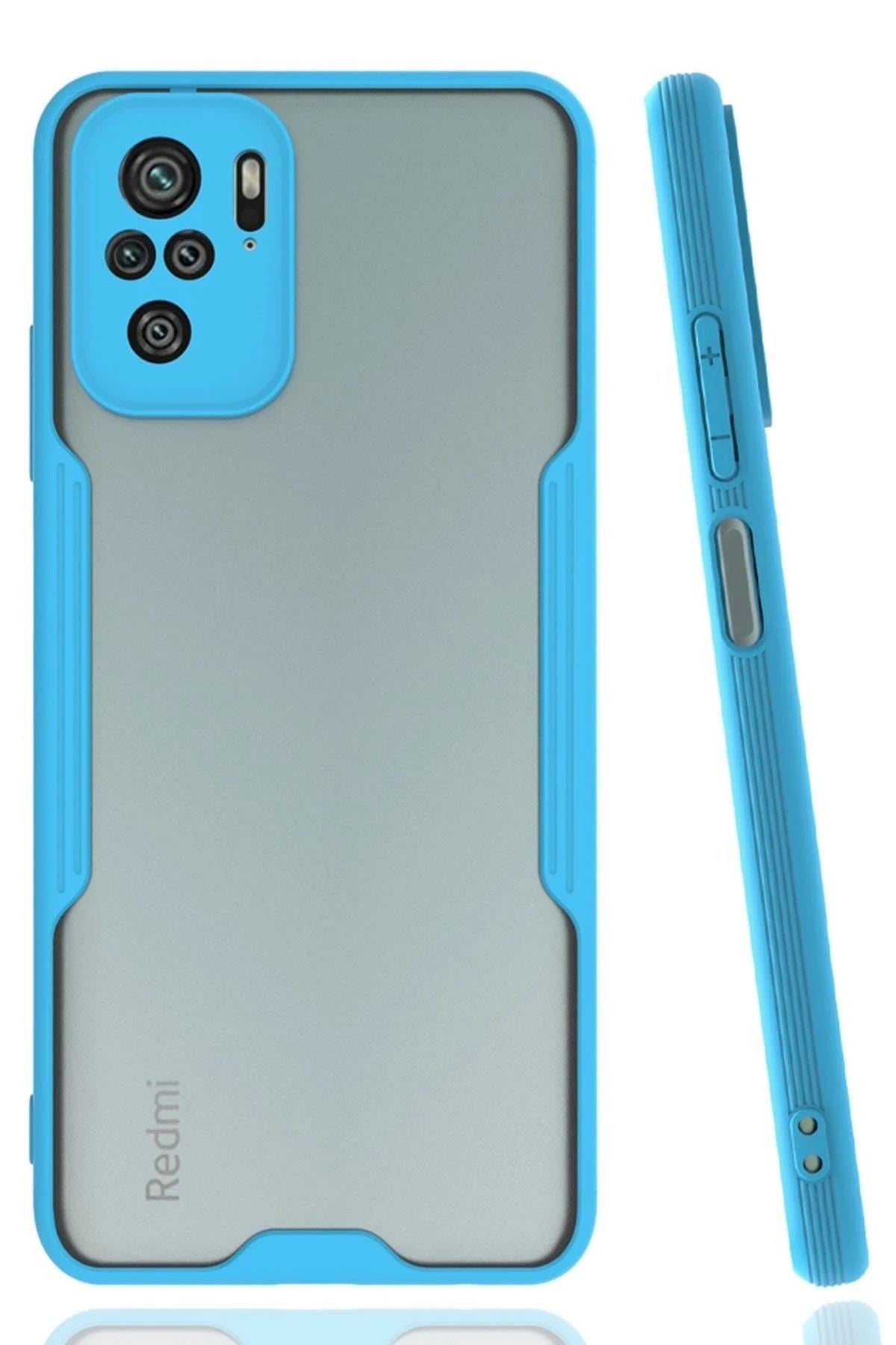 Mey İthalat®   Redmi Note 10 Kılıf Platin Silikon - Mavi