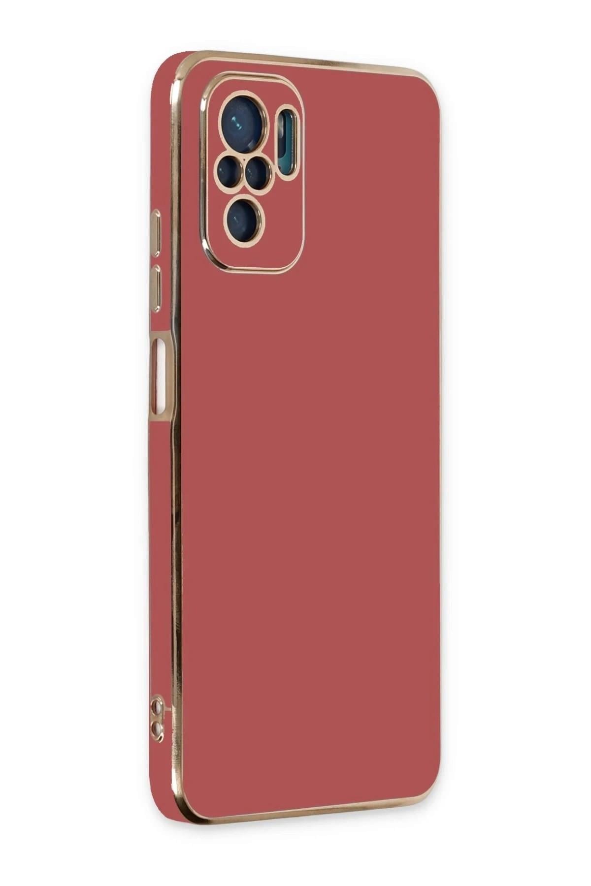 Mey İthalat®   Redmi Note 10 Kılıf Volet Silikon - Kırmızı