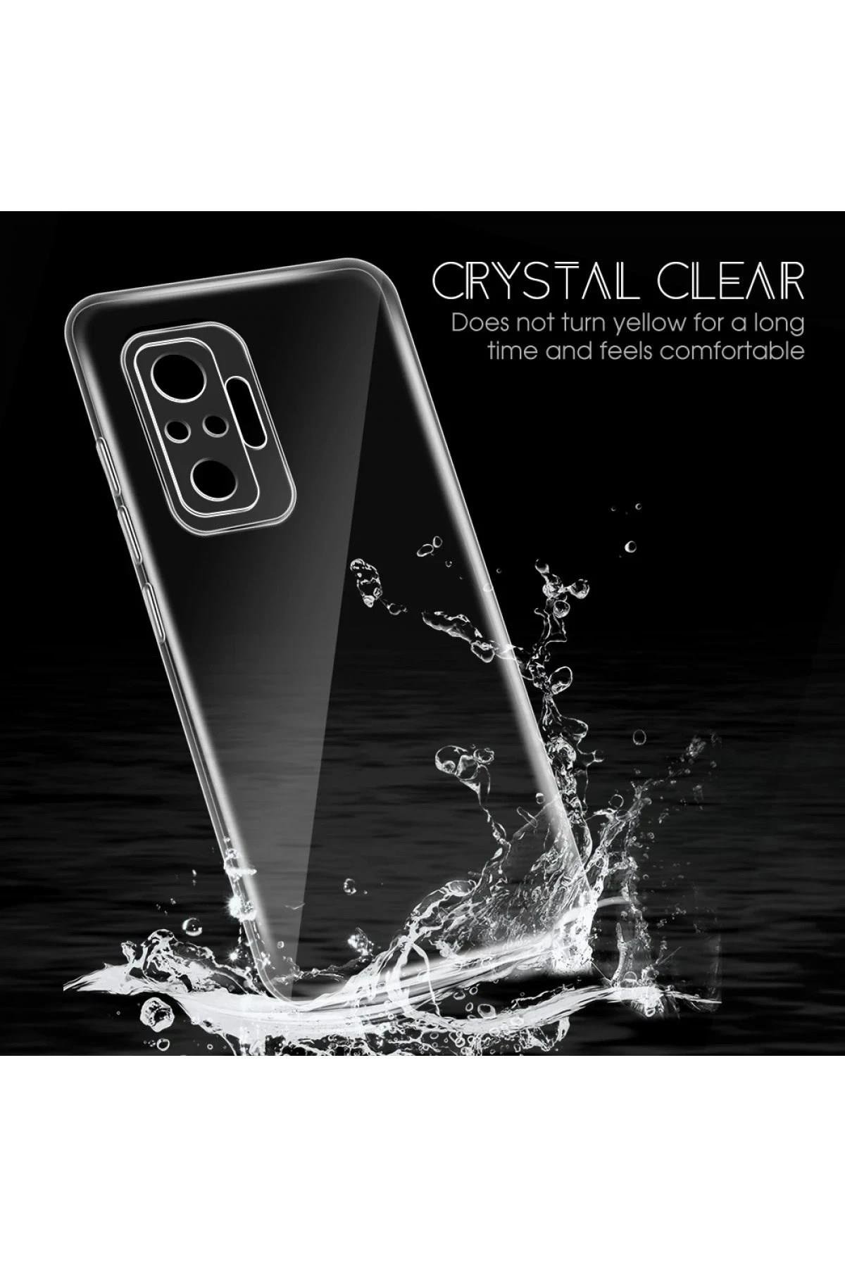 Mey İthalat®   Redmi Note 10 Pro Kılıf Lüx Şeffaf Silikon