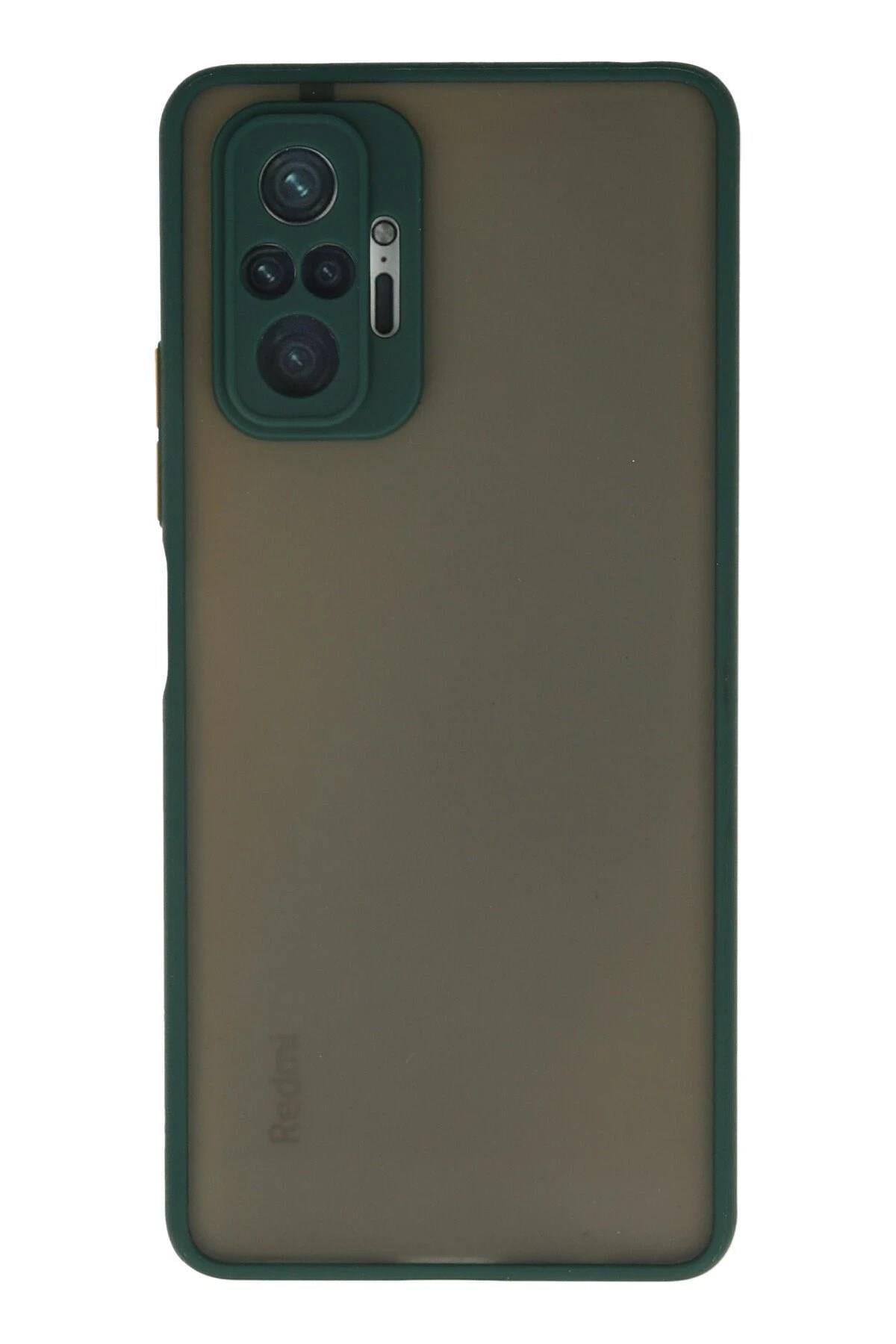Mey İthalat®   Redmi Note 10 Pro Kılıf Montreal Silikon Kapak - Yeşil