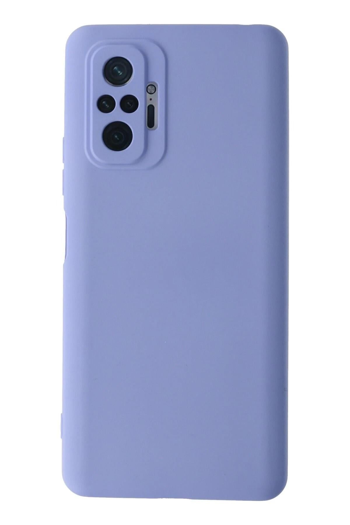 Mey İthalat®   Redmi Note 10 Pro Kılıf Nano içi Kadife Silikon - Lila