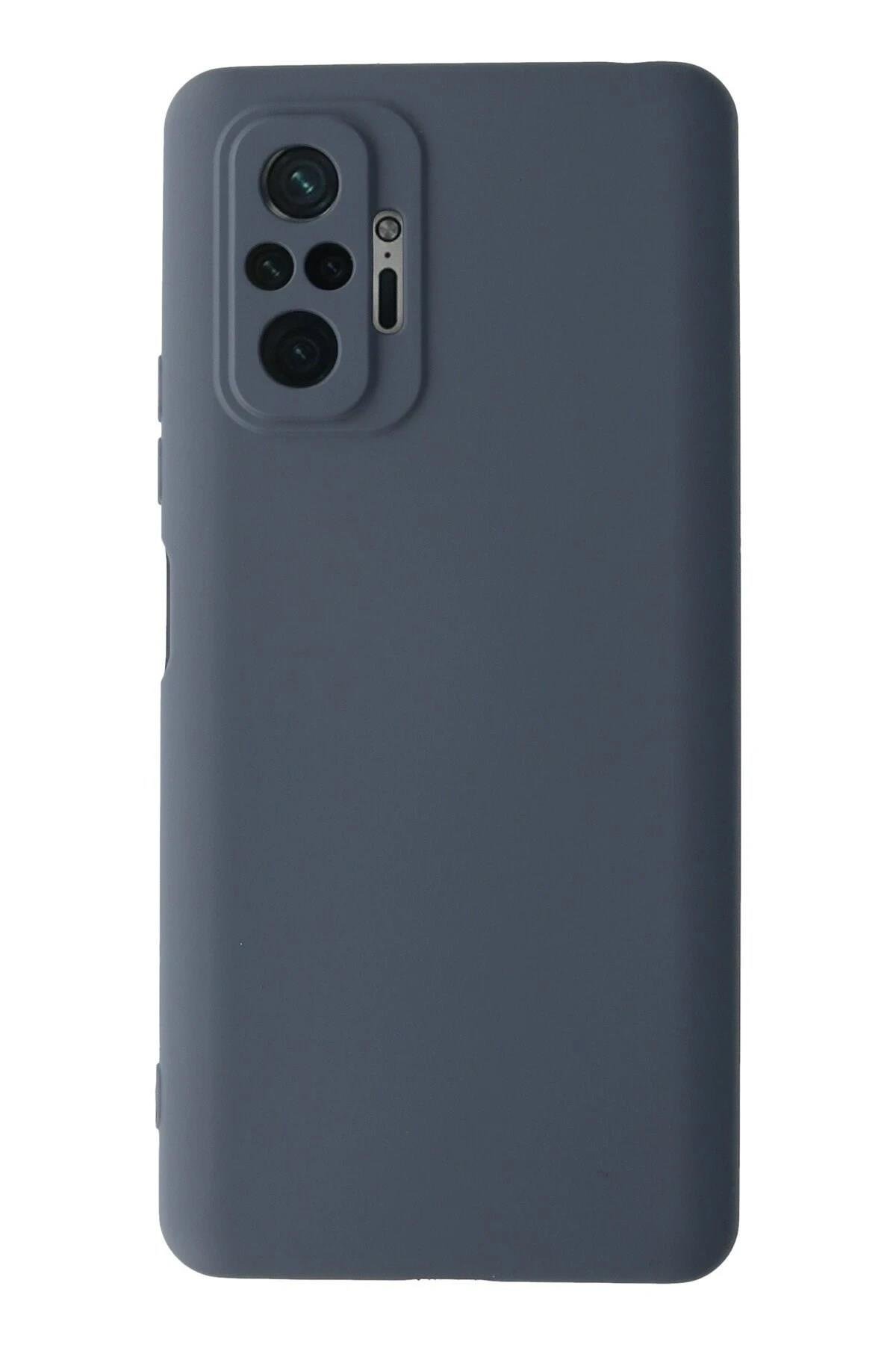 Mey İthalat®   Redmi Note 10 Pro Kılıf Nano içi Kadife Silikon - Gri