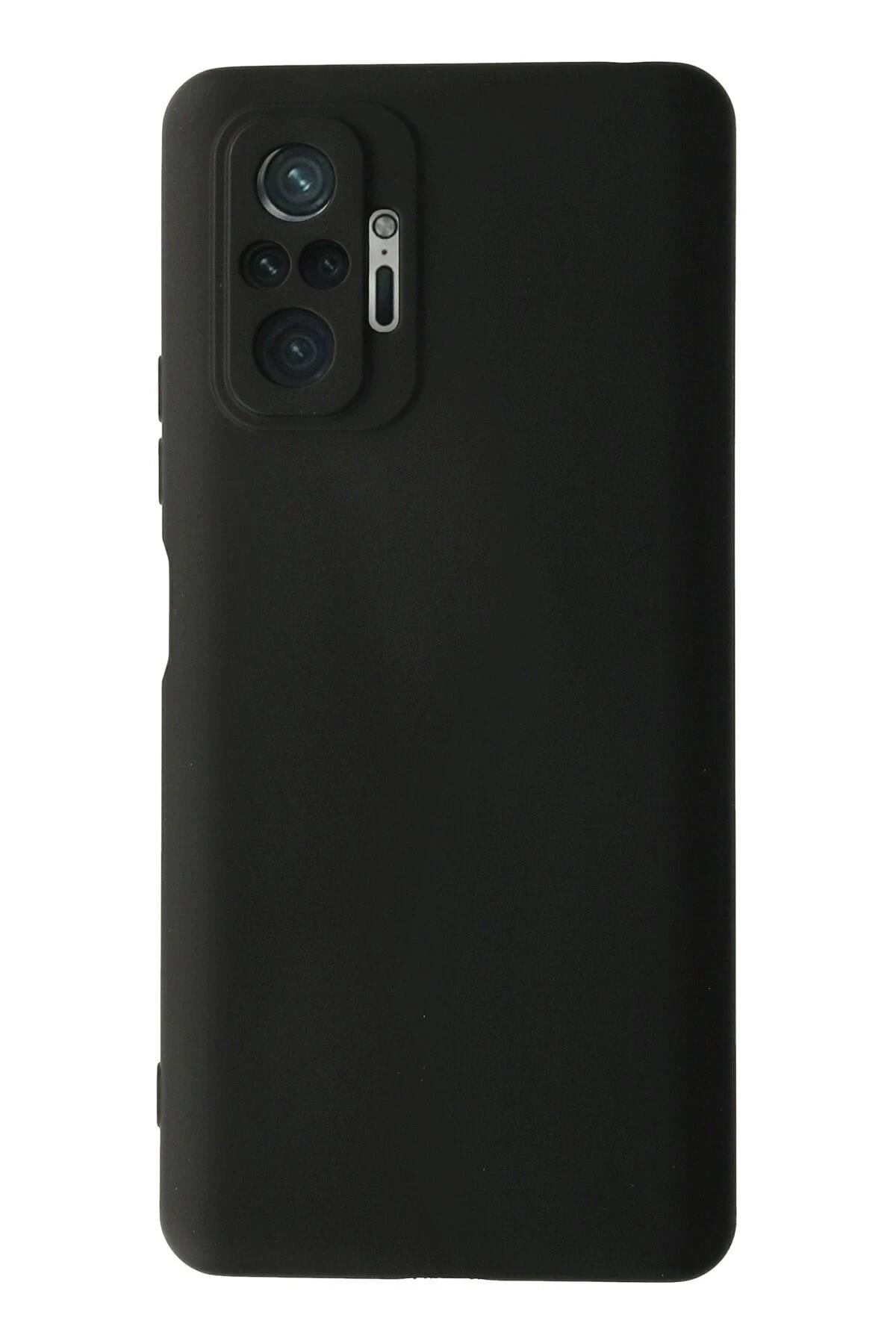 Mey İthalat®   Redmi Note 10 Pro Kılıf Nano içi Kadife Silikon - Siyah