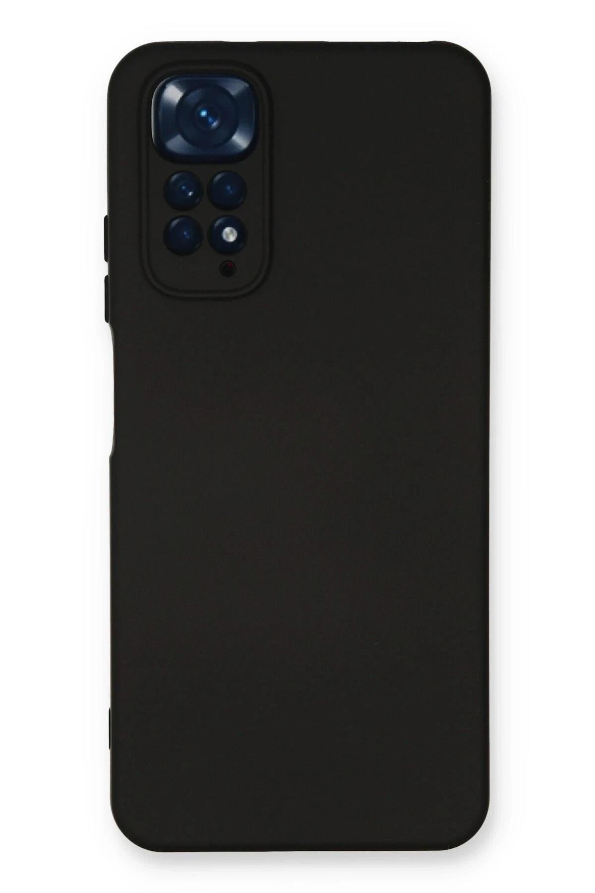 Mey İthalat®   Redmi Note 11 Kılıf Nano içi Kadife Silikon - Siyah