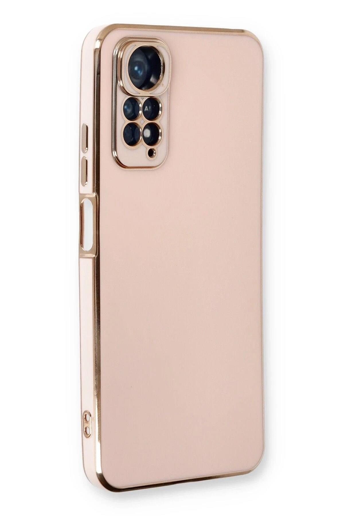 Mey İthalat®   Redmi Note 11 Kılıf Volet Silikon - Pembe