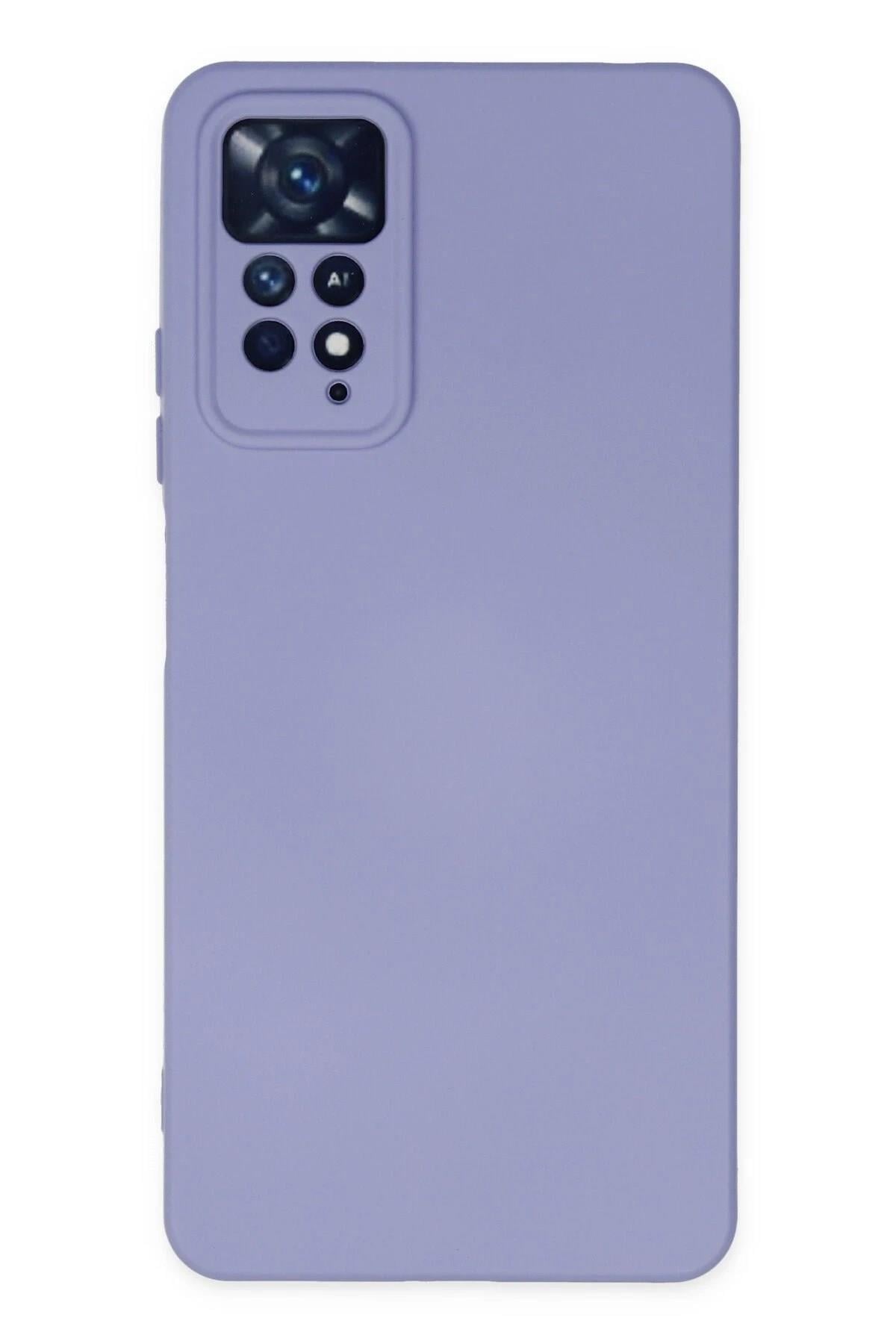 Mey İthalat®   Redmi Note 11 Pro Kılıf Nano içi Kadife Silikon - Lila