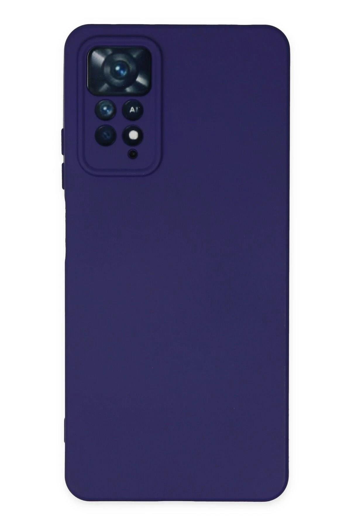 Mey İthalat®   Redmi Note 11 Pro Kılıf Nano içi Kadife Silikon - Mor