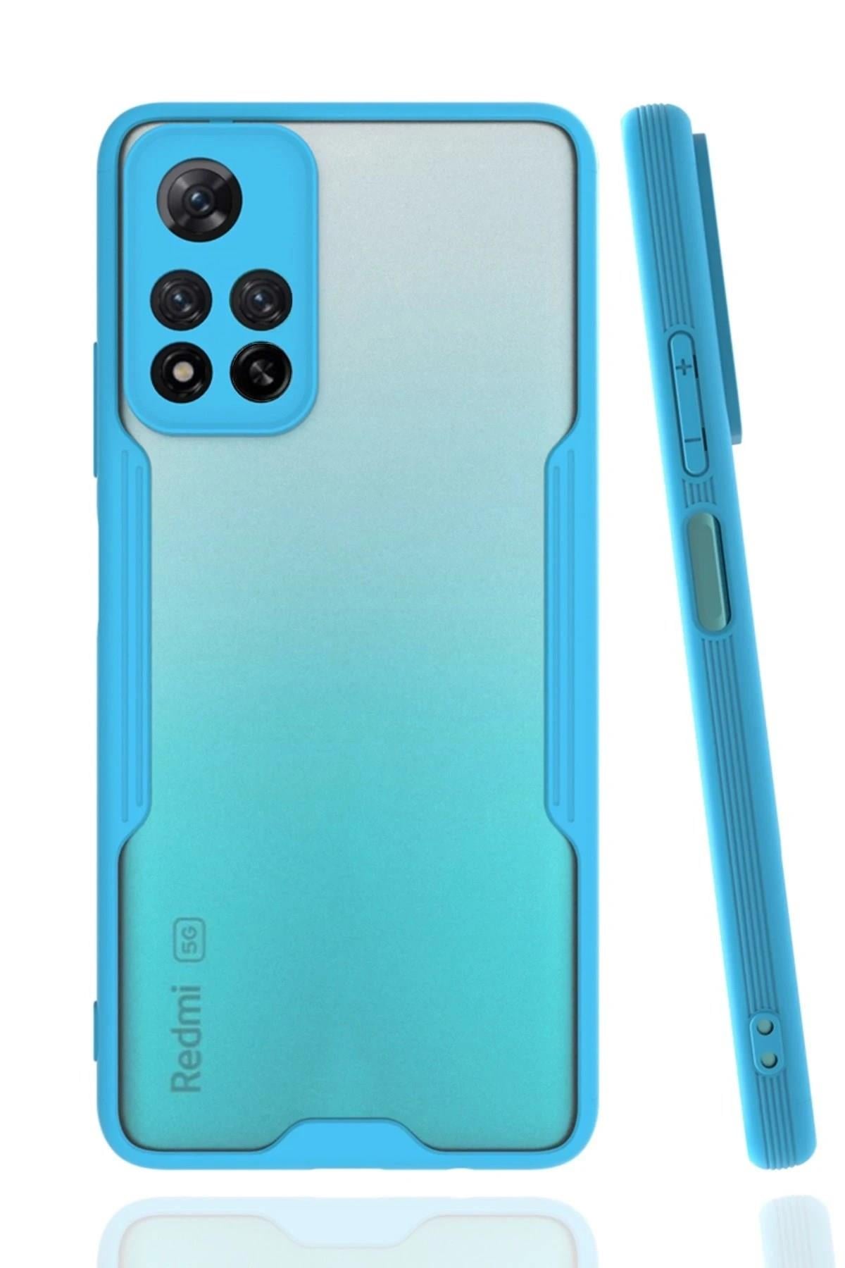 Mey İthalat®   Redmi Note 11 Pro Plus 5G Kılıf Platin Silikon - Mavi