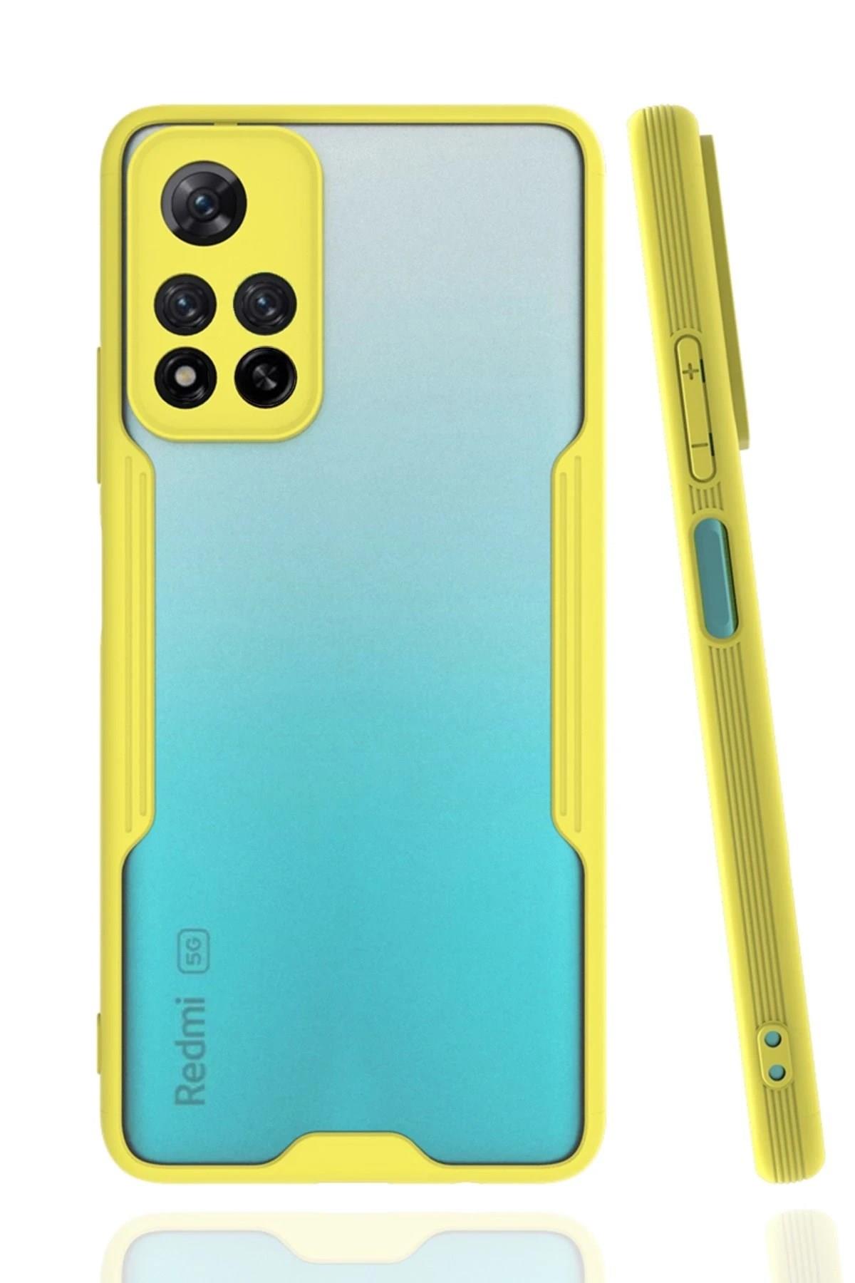 Mey İthalat®   Redmi Note 11 Pro Plus 5G Kılıf Platin Silikon - Sarı