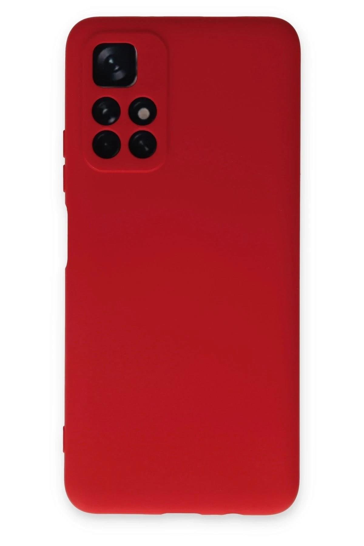 Mey İthalat®   Redmi Note 11T Kılıf Nano içi Kadife Silikon - Kırmızı