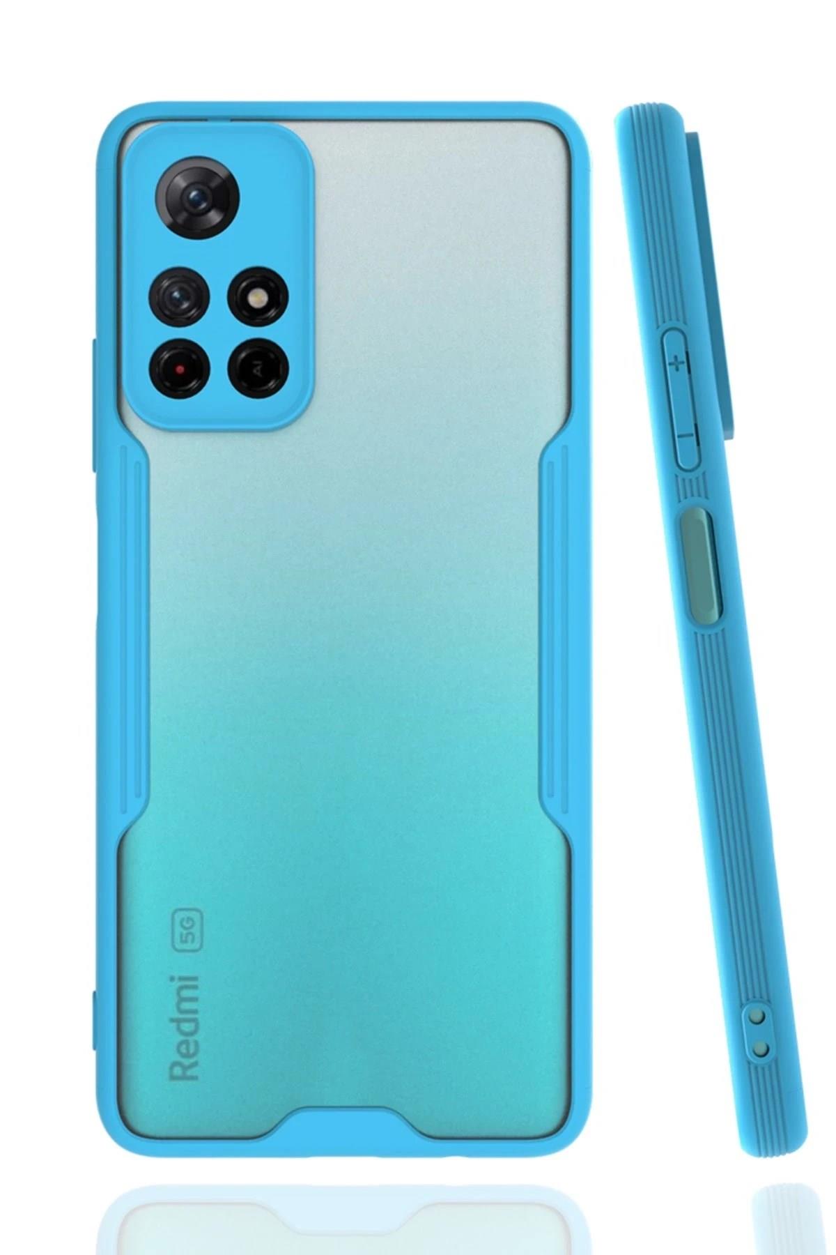 Mey İthalat®   Redmi Note 11T Kılıf Platin Silikon - Mavi