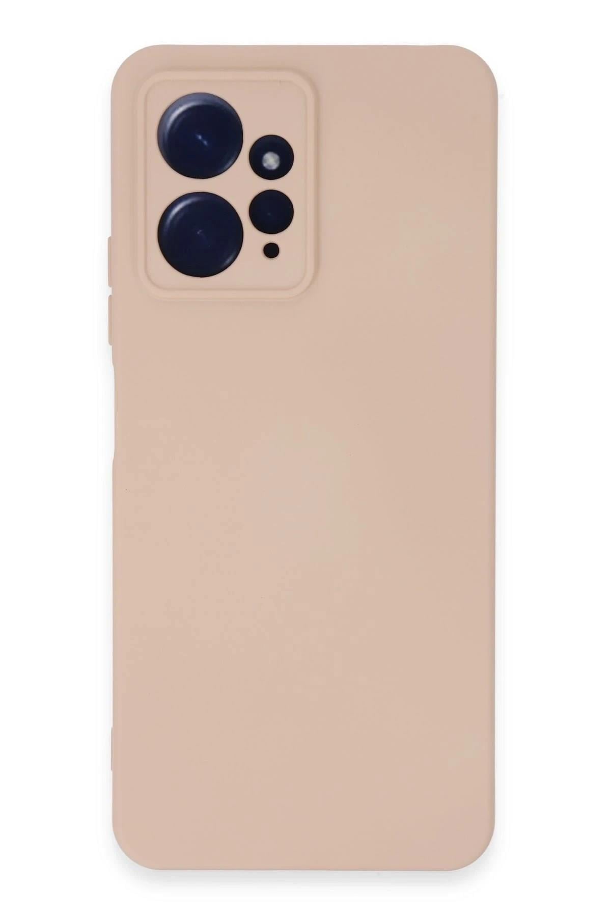 Mey İthalat®   Redmi Note 12 4G Kılıf Nano içi Kadife Silikon - Pudra