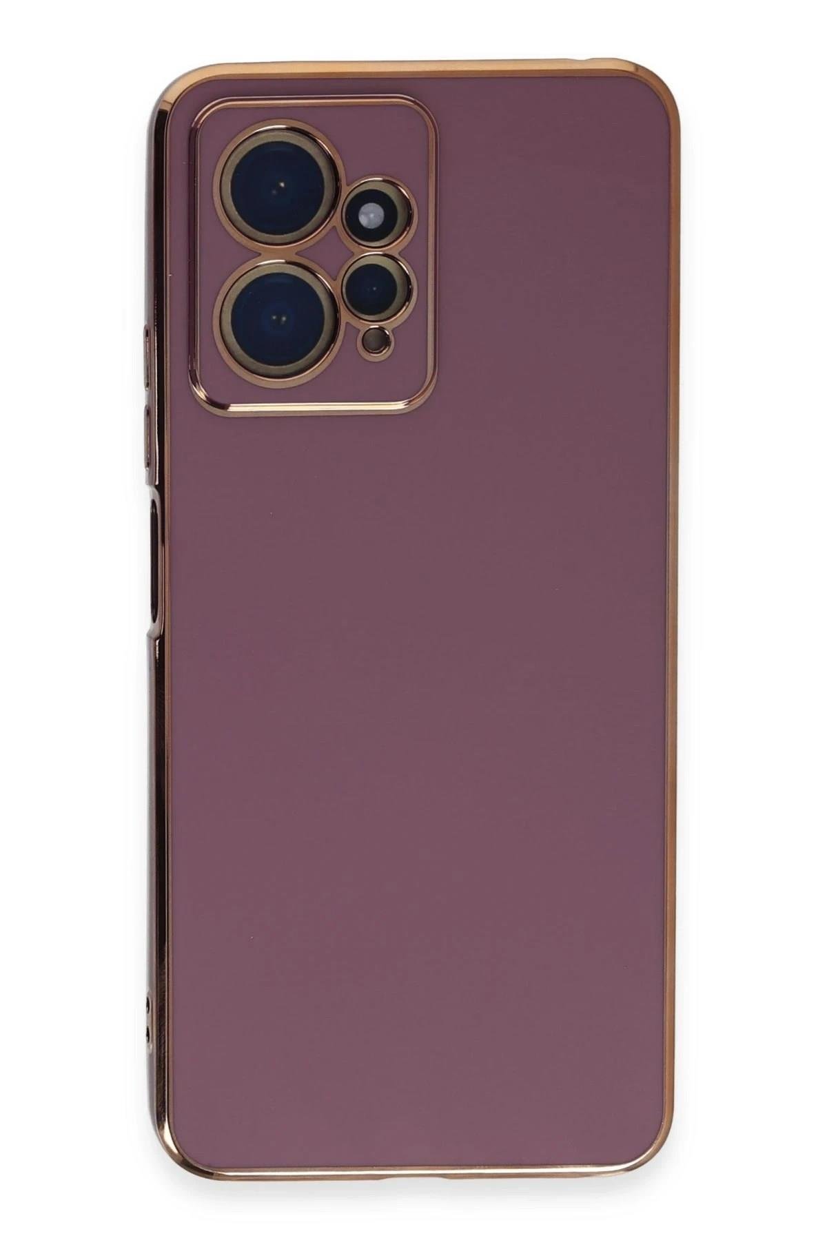 Mey İthalat®   Redmi Note 12 4G Kılıf Volet Silikon - Mor