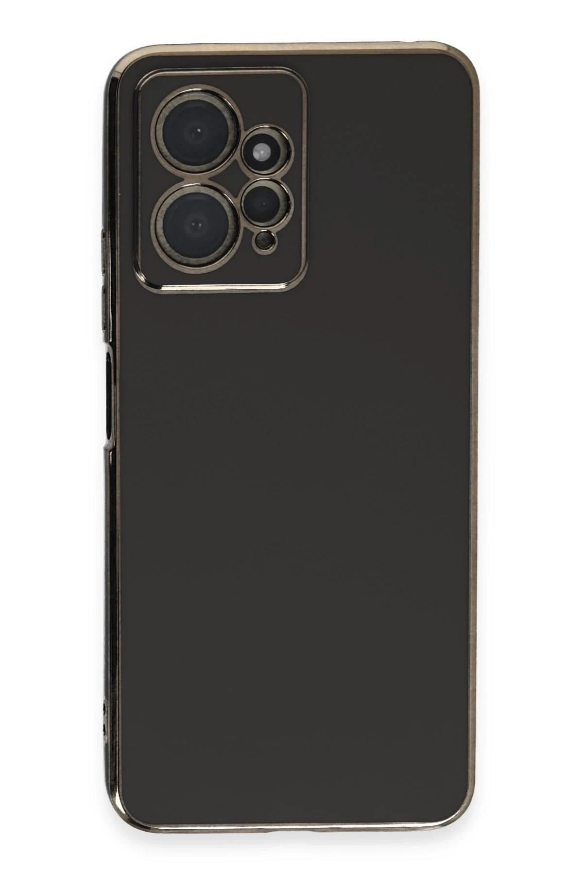 Mey İthalat®   Redmi Note 12 4G Kılıf Volet Silikon - Siyah