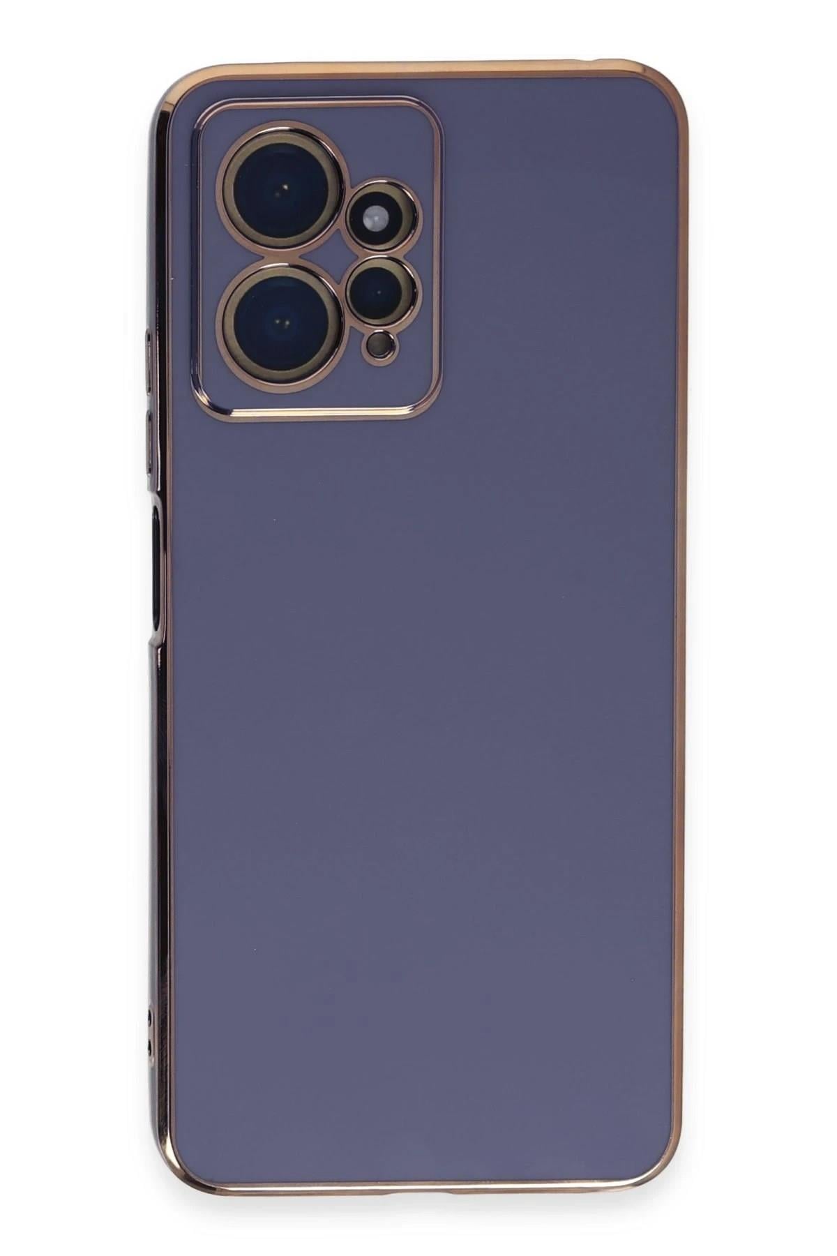 Mey İthalat®   Redmi Note 12 4G Kılıf Volet Silikon - Mavi