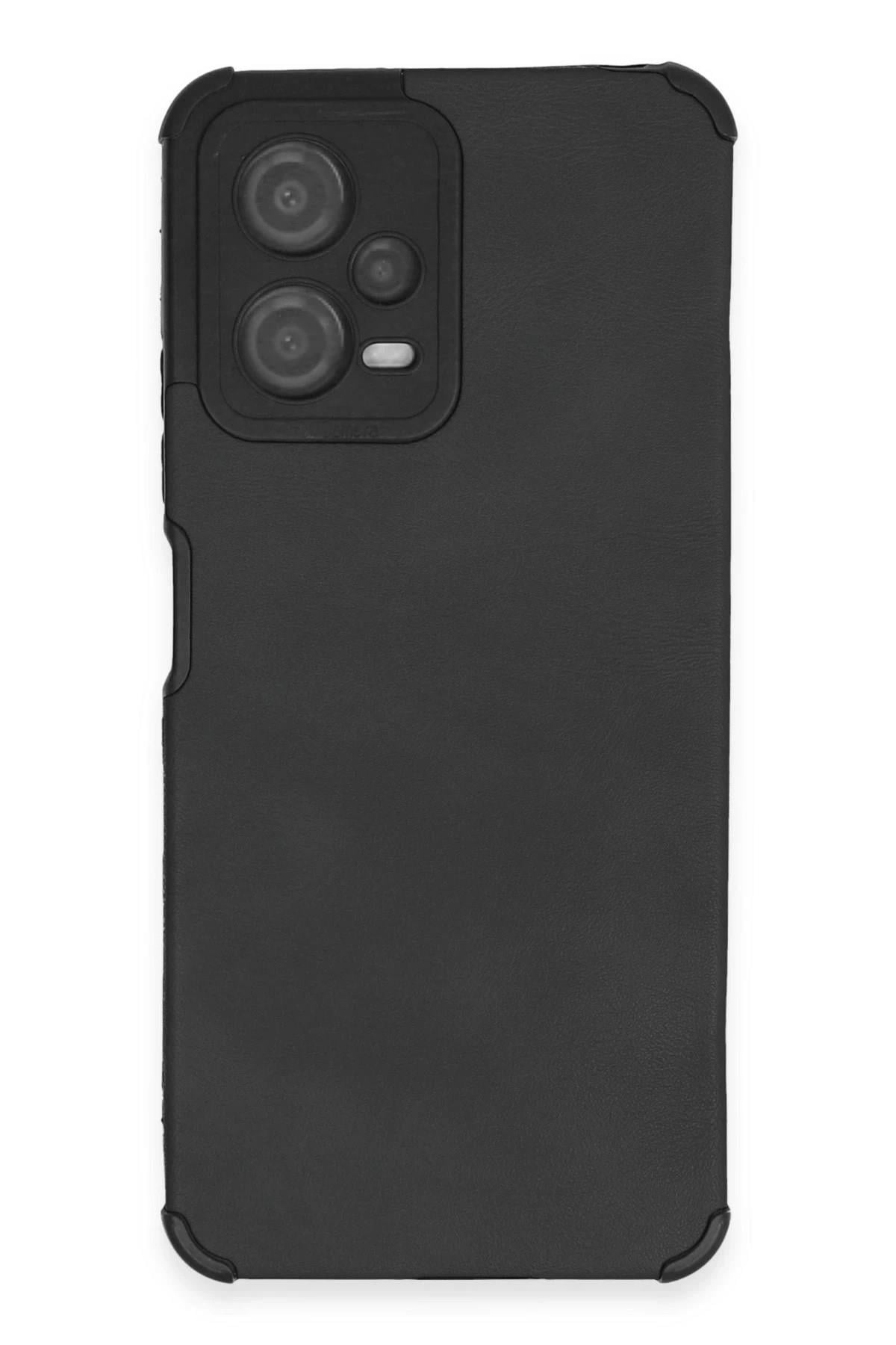 Mey İthalat®   Redmi Note 12 5G Kılıf Loop Deri Silikon - Siyah