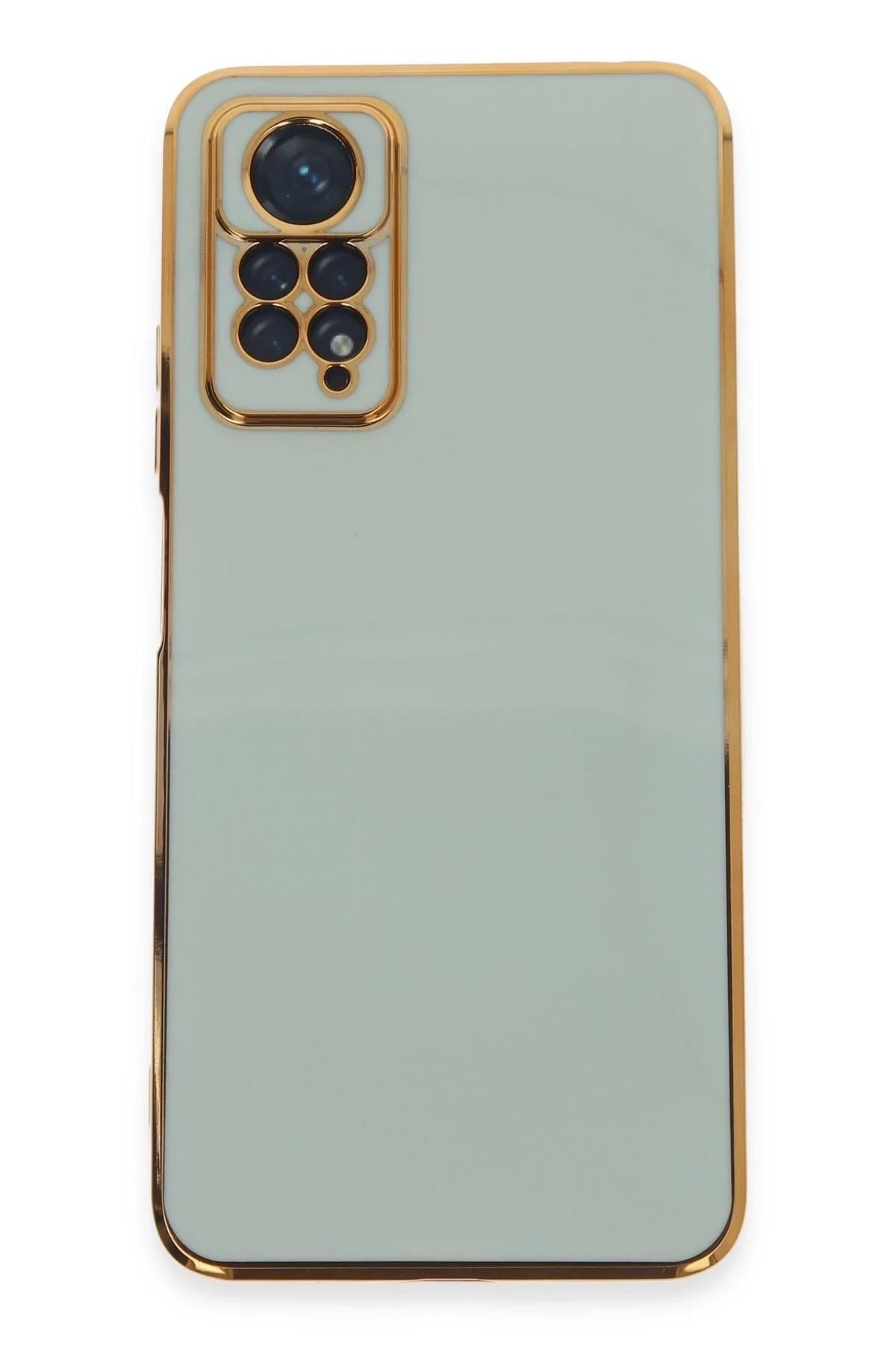 Mey İthalat®   Redmi Note 12 Pro 4G Kılıf Volet Silikon - Açık Yeşil