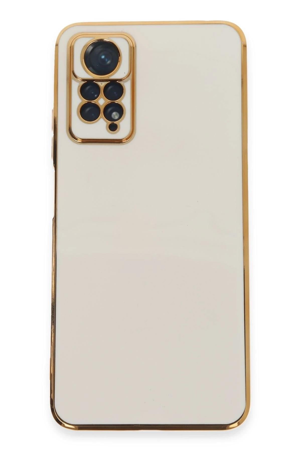 Mey İthalat®   Redmi Note 12 Pro 4G Kılıf Volet Silikon - Beyaz
