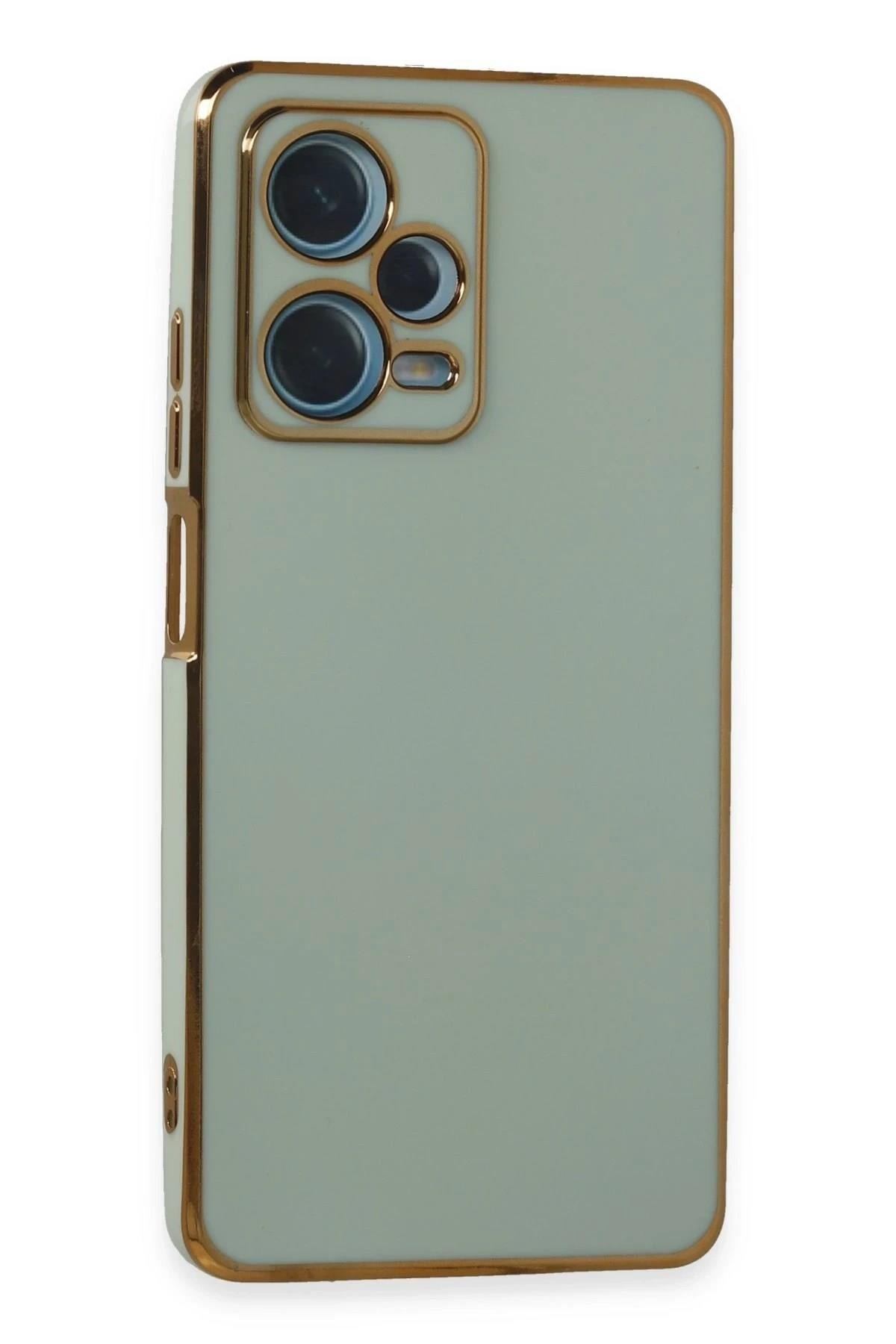 Mey İthalat®   Redmi Note 12 Pro Plus Kılıf Volet Silikon - Açık Yeşil