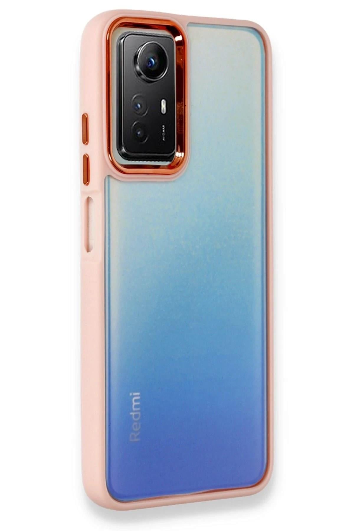 Mey İthalat®   Redmi Note 12S Kılıf Dora Kapak - Pudra