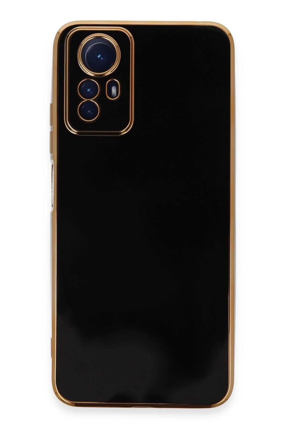 Mey İthalat®   Redmi Note 12S Kılıf Volet Silikon - Siyah