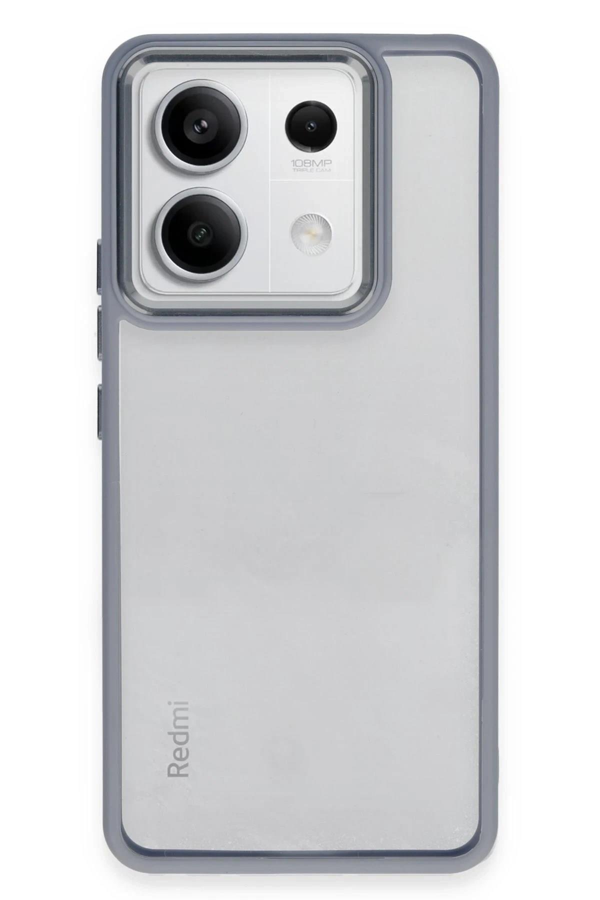 Mey İthalat®   Redmi Note 13 4G Kılıf Power Silikon - Sierra Blue