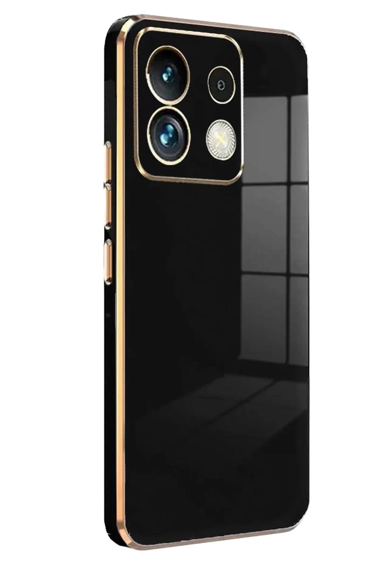 Mey İthalat®   Redmi Note 13 4G Kılıf Volet Silikon - Siyah