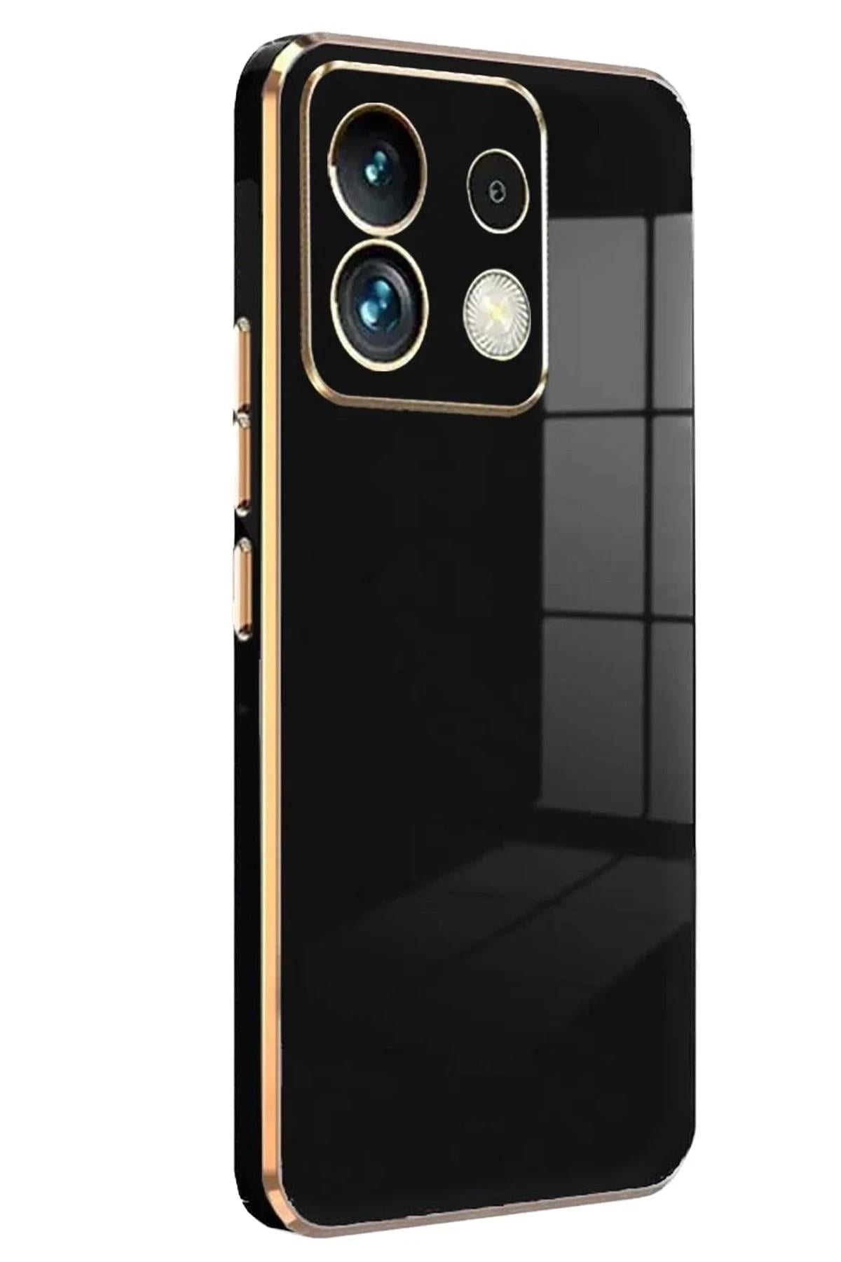 Mey İthalat®   Redmi Note 13 5G Kılıf Volet Silikon - Siyah