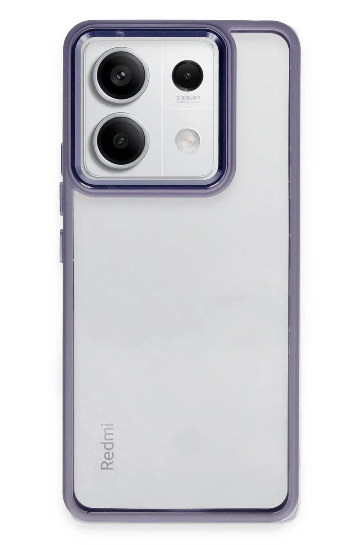 Mey İthalat®   Redmi Note 13 Pro 4G Kılıf Power Silikon - Lila