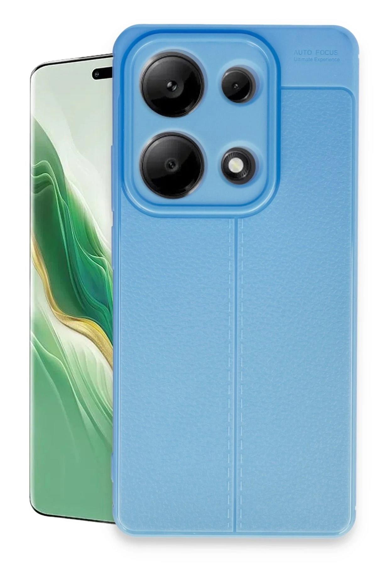 Mey İthalat®   Redmi Note 13 Pro 4G Kılıf Auto Focus Kapak - Mavi