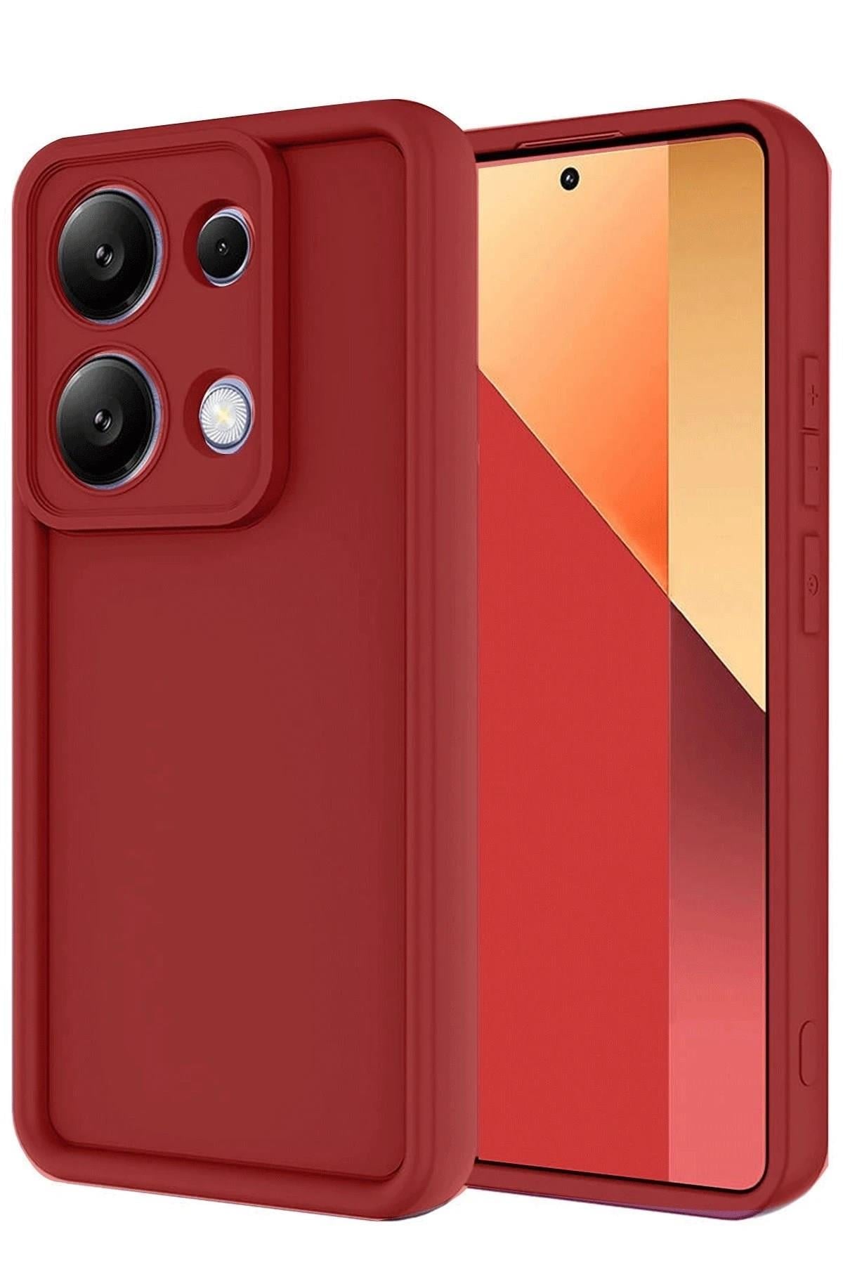 Mey İthalat®   Redmi Note 13 Pro 4G Kılıf Viera Silikon - Kırmızı