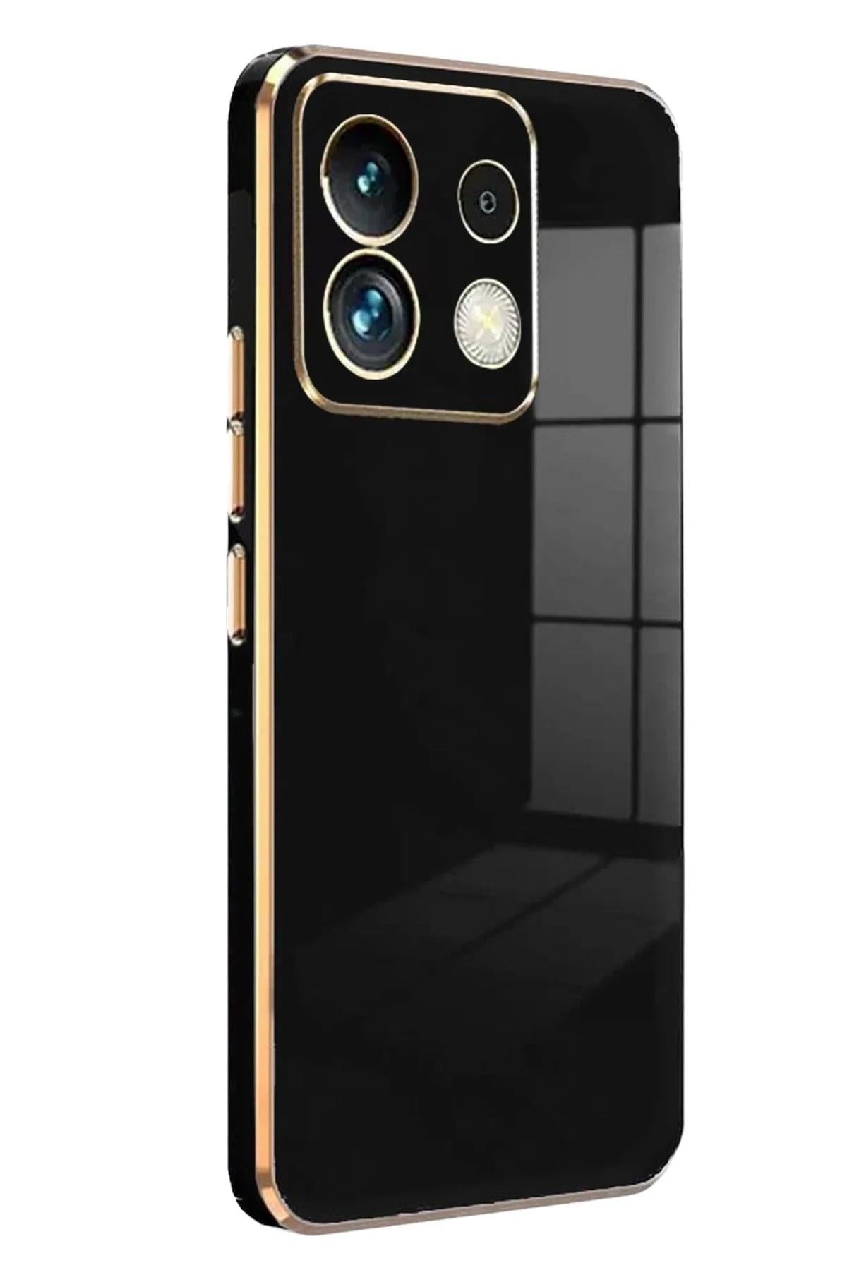 Mey İthalat®   Redmi Note 13 Pro 5G Kılıf Volet Silikon - Siyah