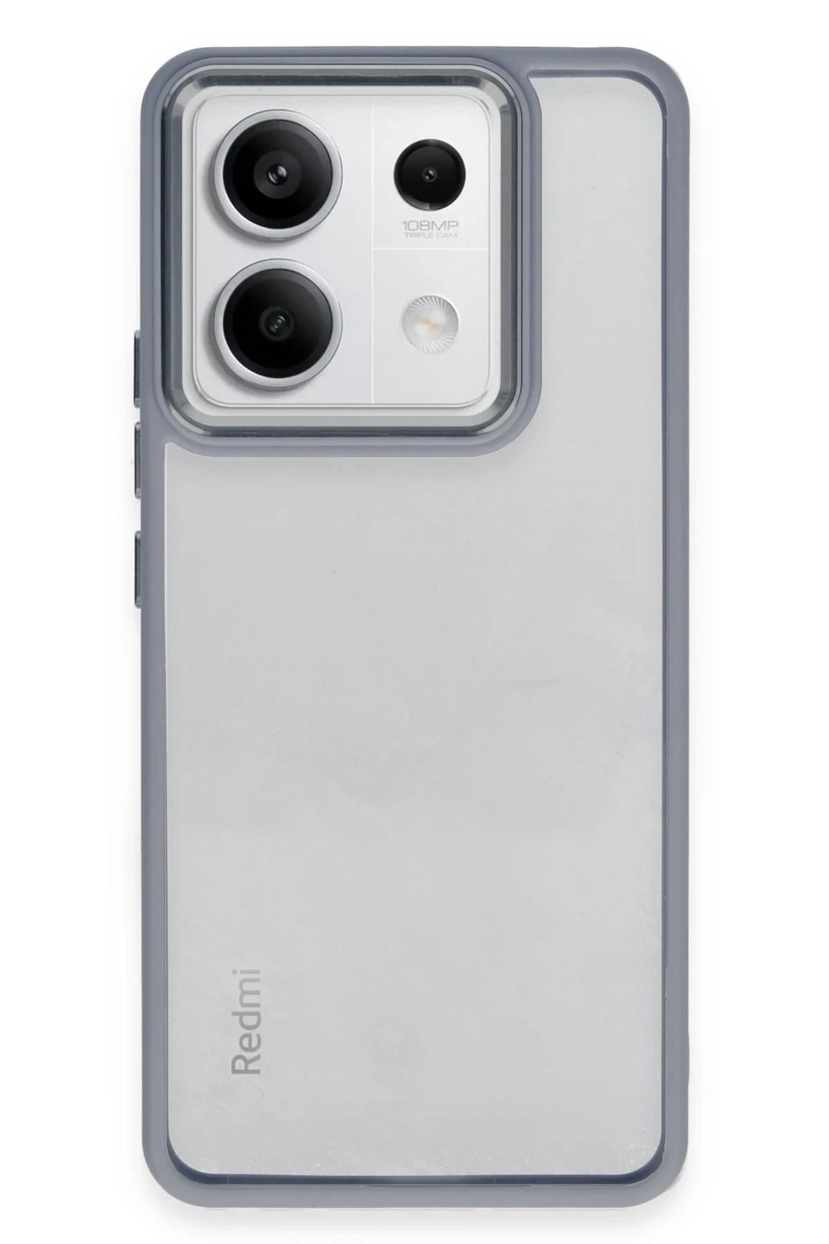 Mey İthalat®   Redmi Note 13 Pro 5G Kılıf Power Silikon - Sierra Blue